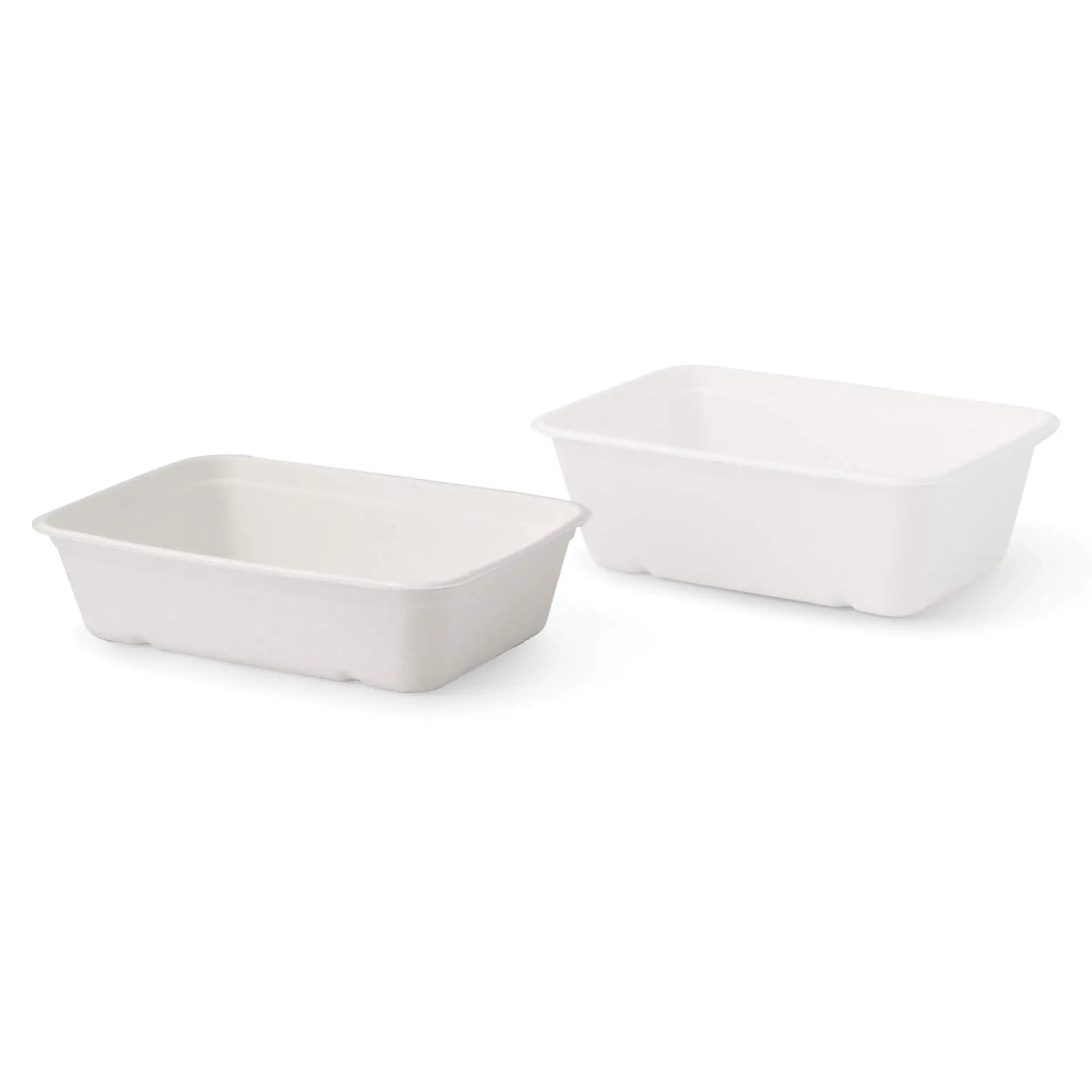 Sugarcane-bowls 17 x 12 x 5 cm 500 ml, rectangular Sugarcane-bowls 17 x 12 x 5 cm 500 ml, rectangular