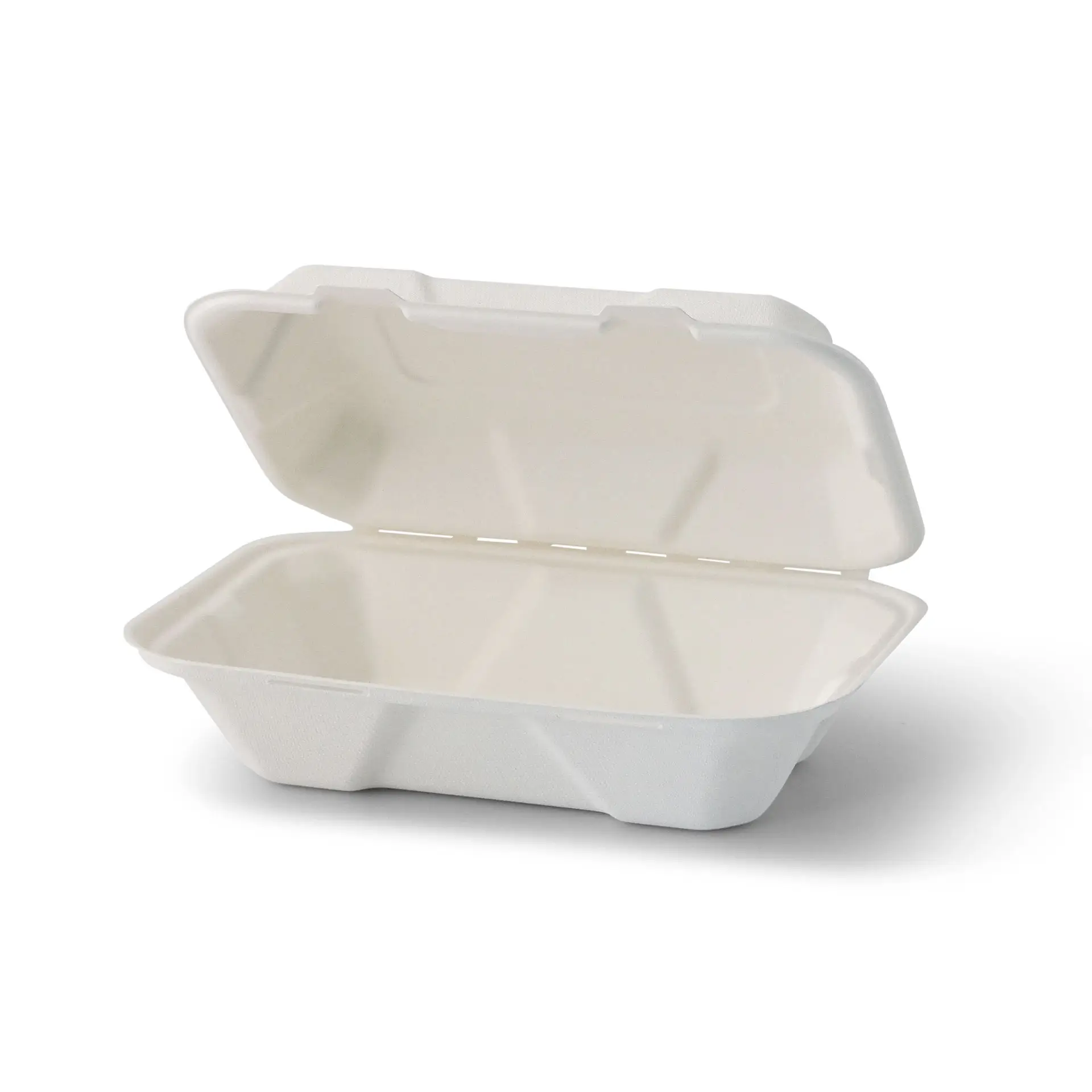 Sugarcane-containers 23 x 15.5 x 7.5 cm, hinged-lid, rectangular Sugarcane-containers 23 x 15.5 x 7.5 cm, hinged-lid, rectangular