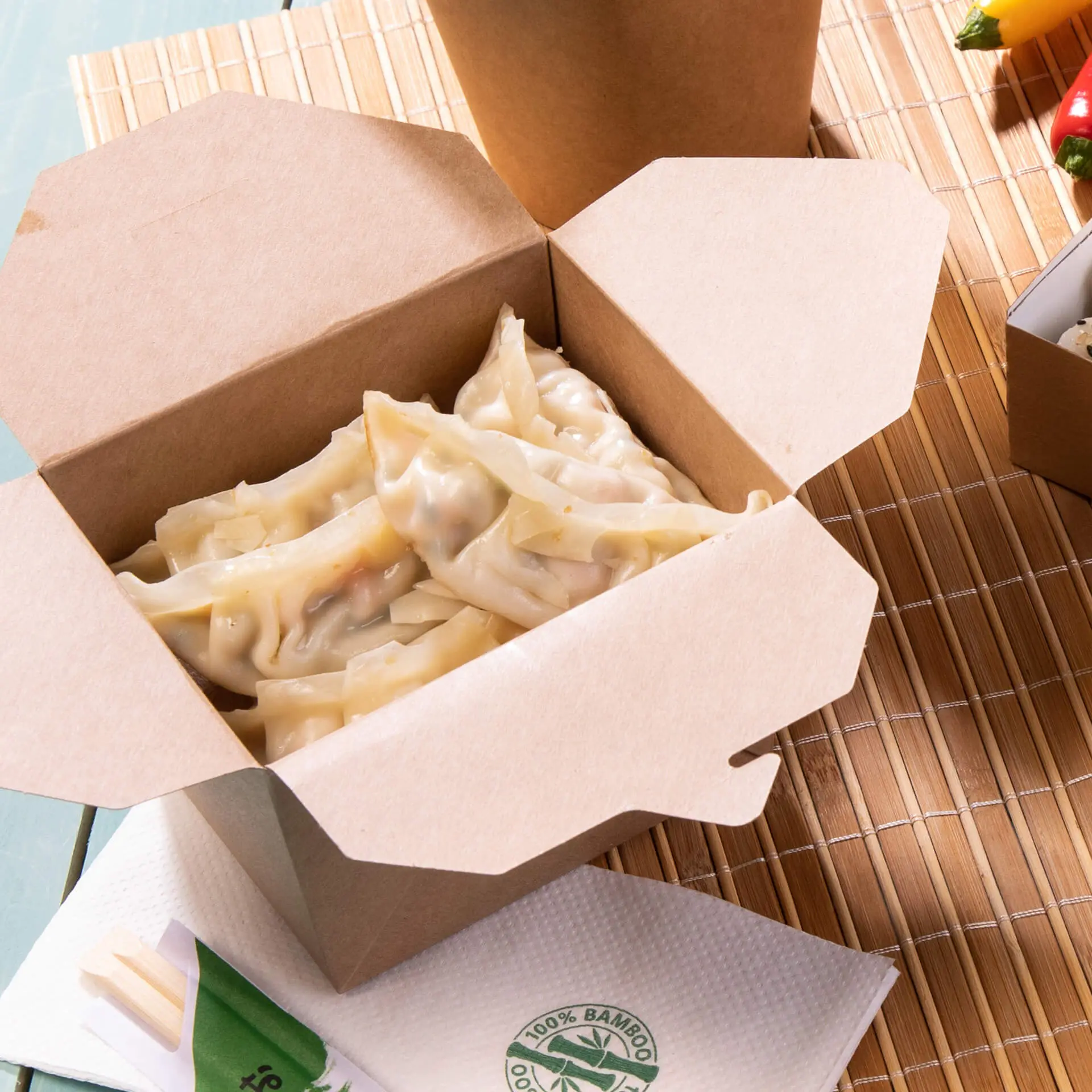 Take-Away Cardboard Boxes 1150 ml, brown