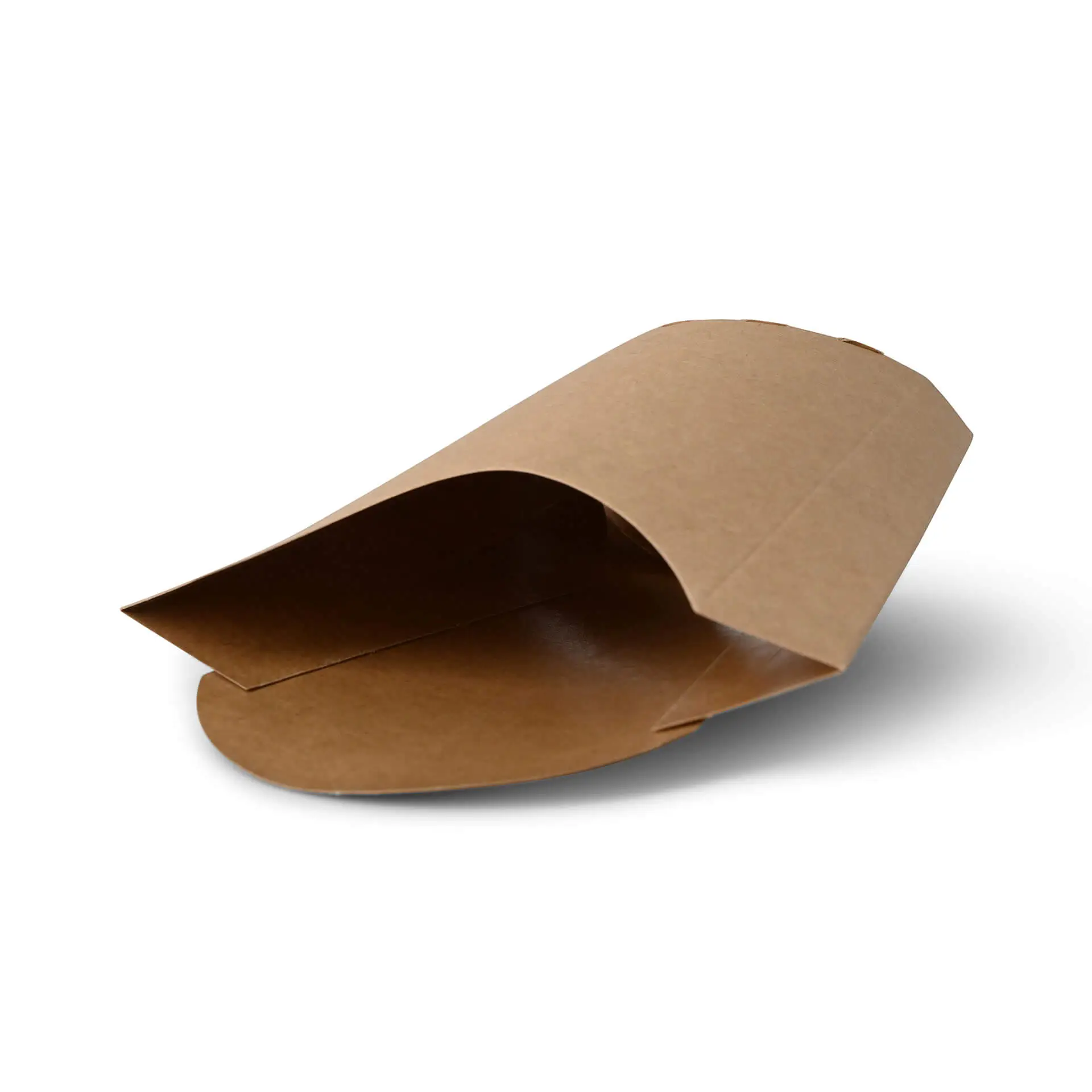 Cardboard chips scoops 8.5 x 5 x 12 cm, brown