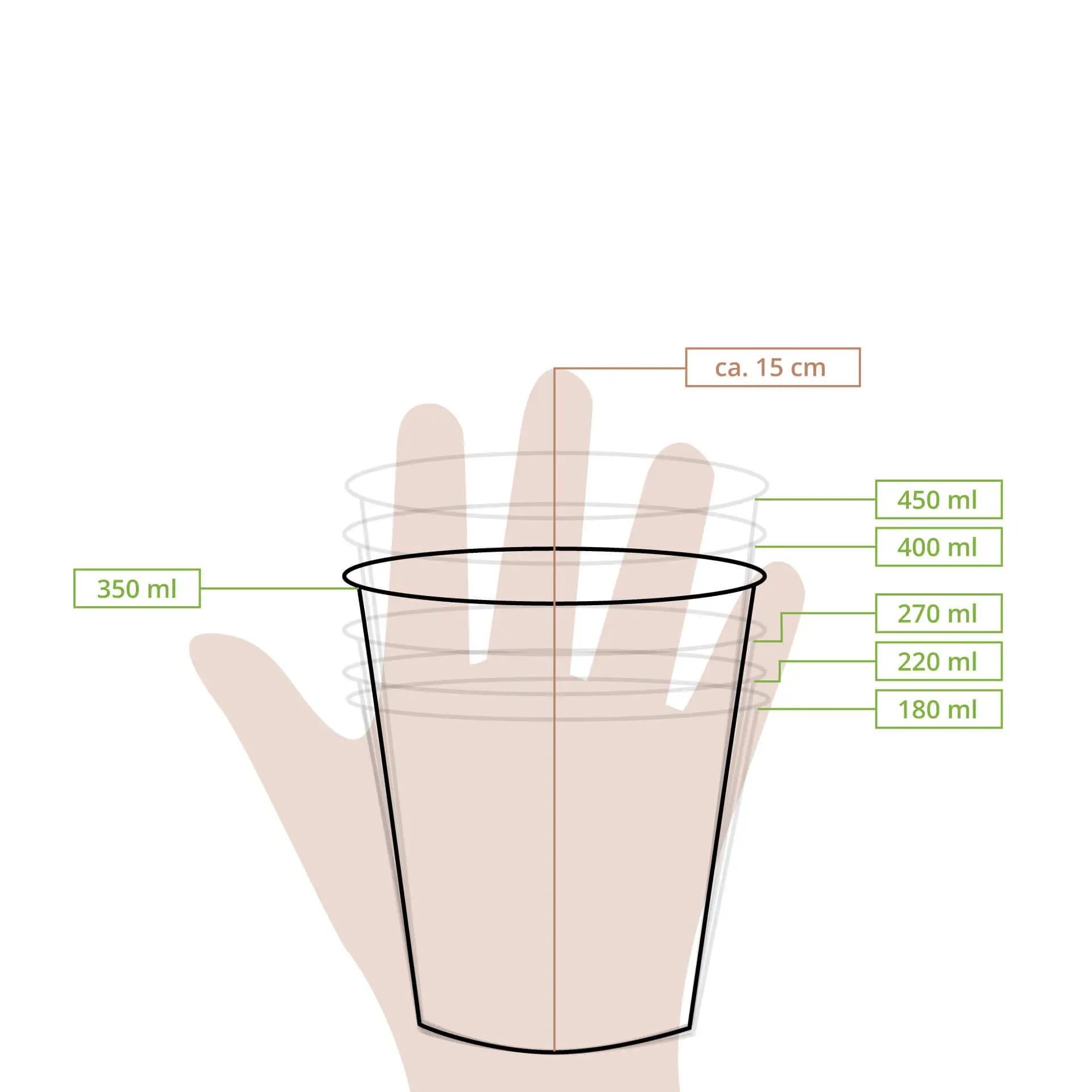 10 oz, max. 12 oz Paper Ice Cream Tubs L, Ø 92 mm, white