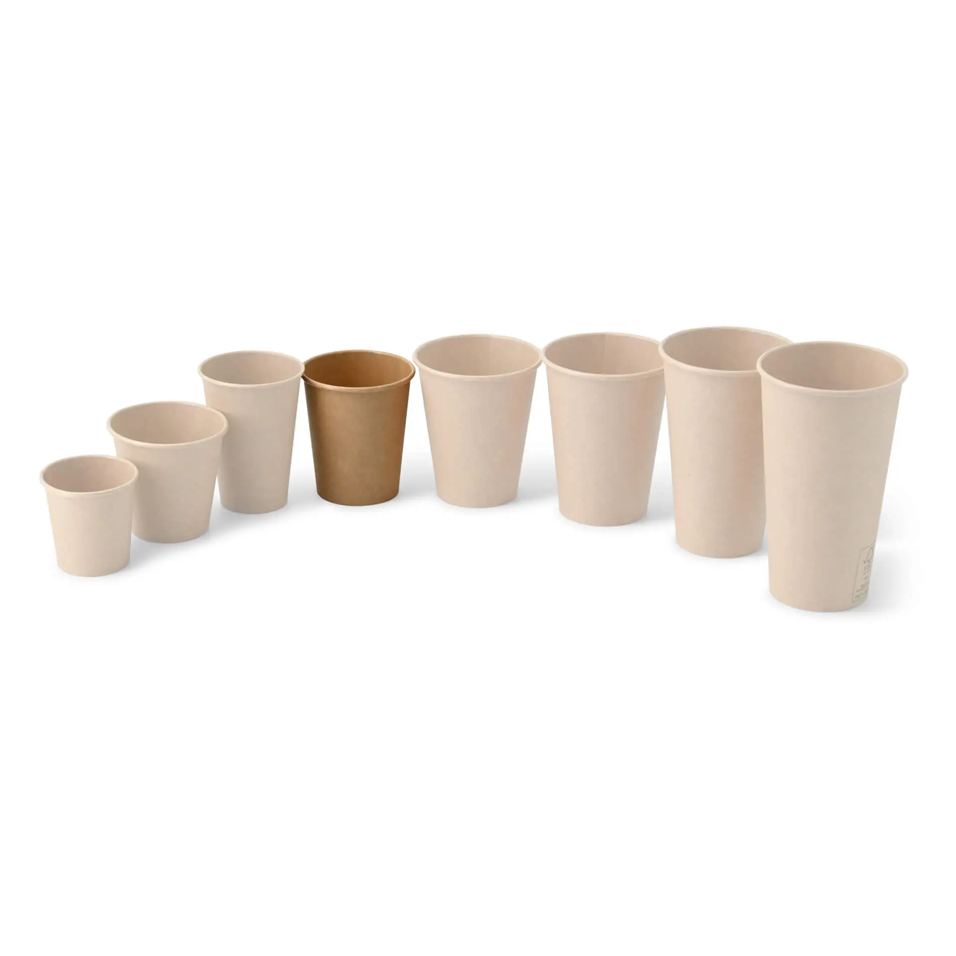 8 oz Paper cups single wall, Ø 80 mm, kraft dhd04512-pappbecher-200-ml-8-oz-80-mm-braun-6
