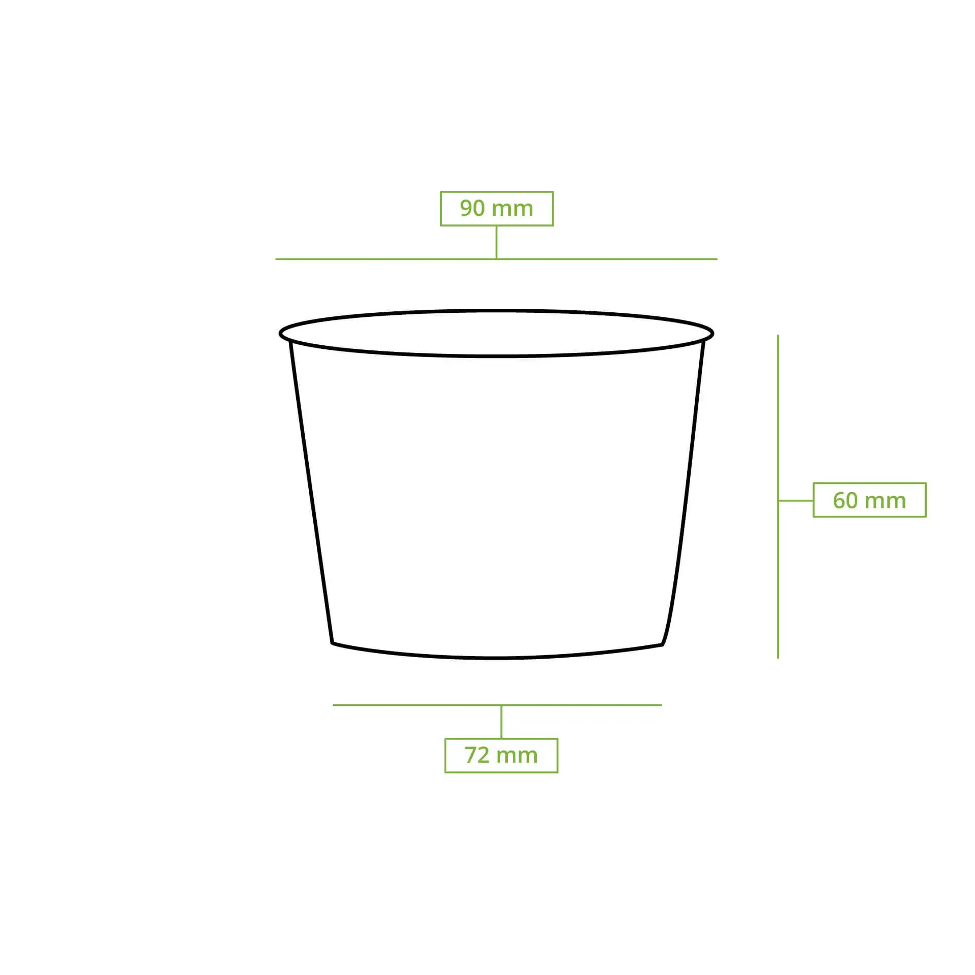 Soup cup to go made of cardboard (Premium) 200 ml / 8 oz, Ø 90 mm, brown, eco-friendly coating