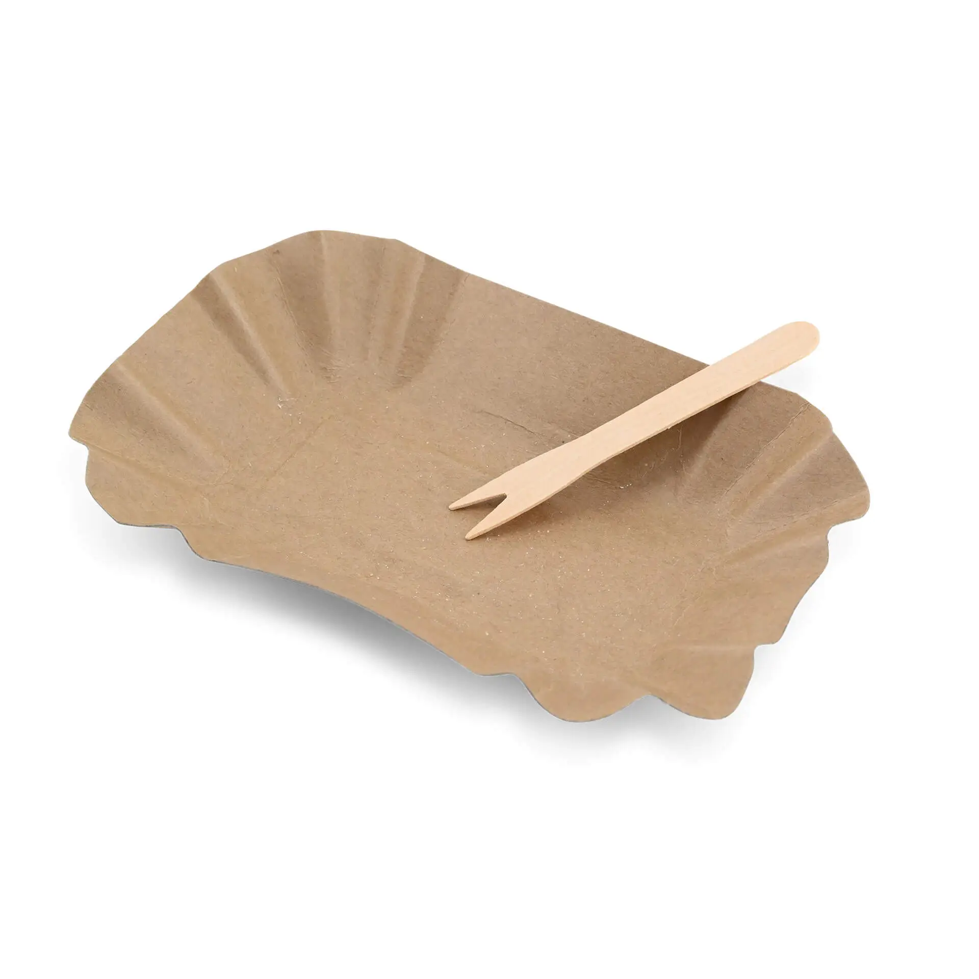 Wooden chip forks, 8.5 cm