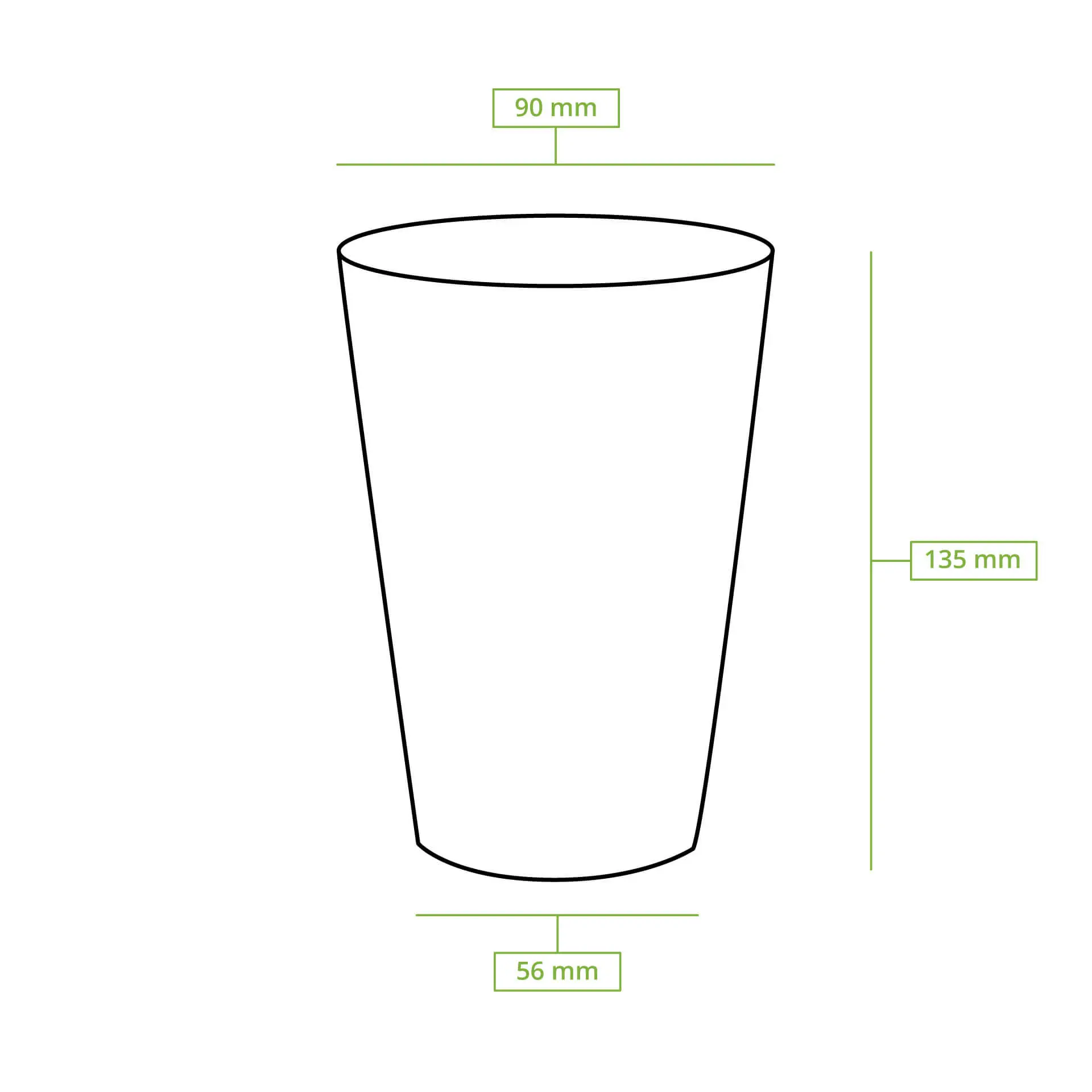 16 oz Paper cups single wall, Ø 90 mm, kraft dhd045461-pappbecher-400-ml-16-oz-90-mm-braun-5