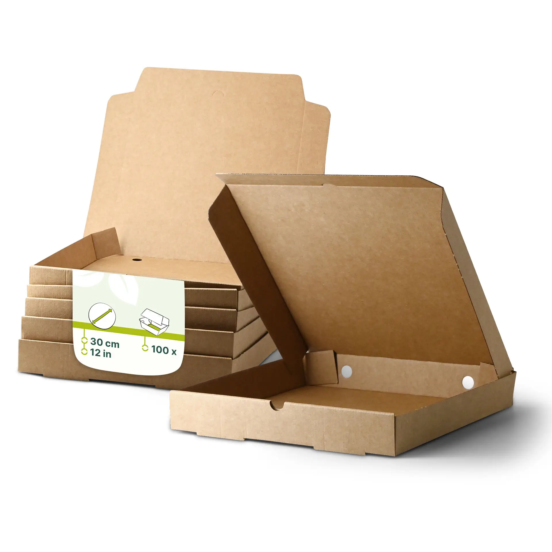 Pizza box Ø 30 cm, kraft Pizza box Ø 30 cm, kraft