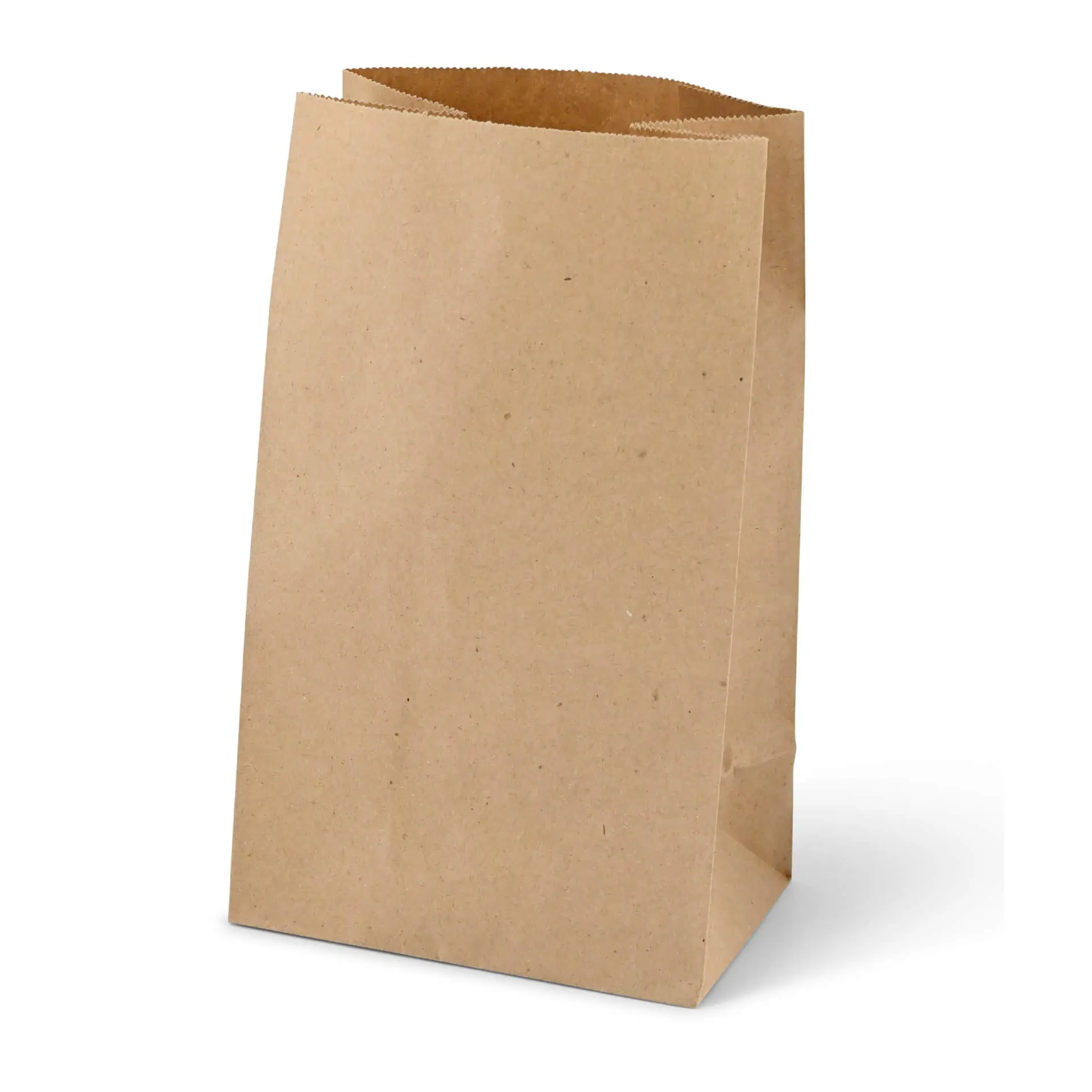Block bottom-bags L, 15 x 10 x 25 cm, brown, kraft paper