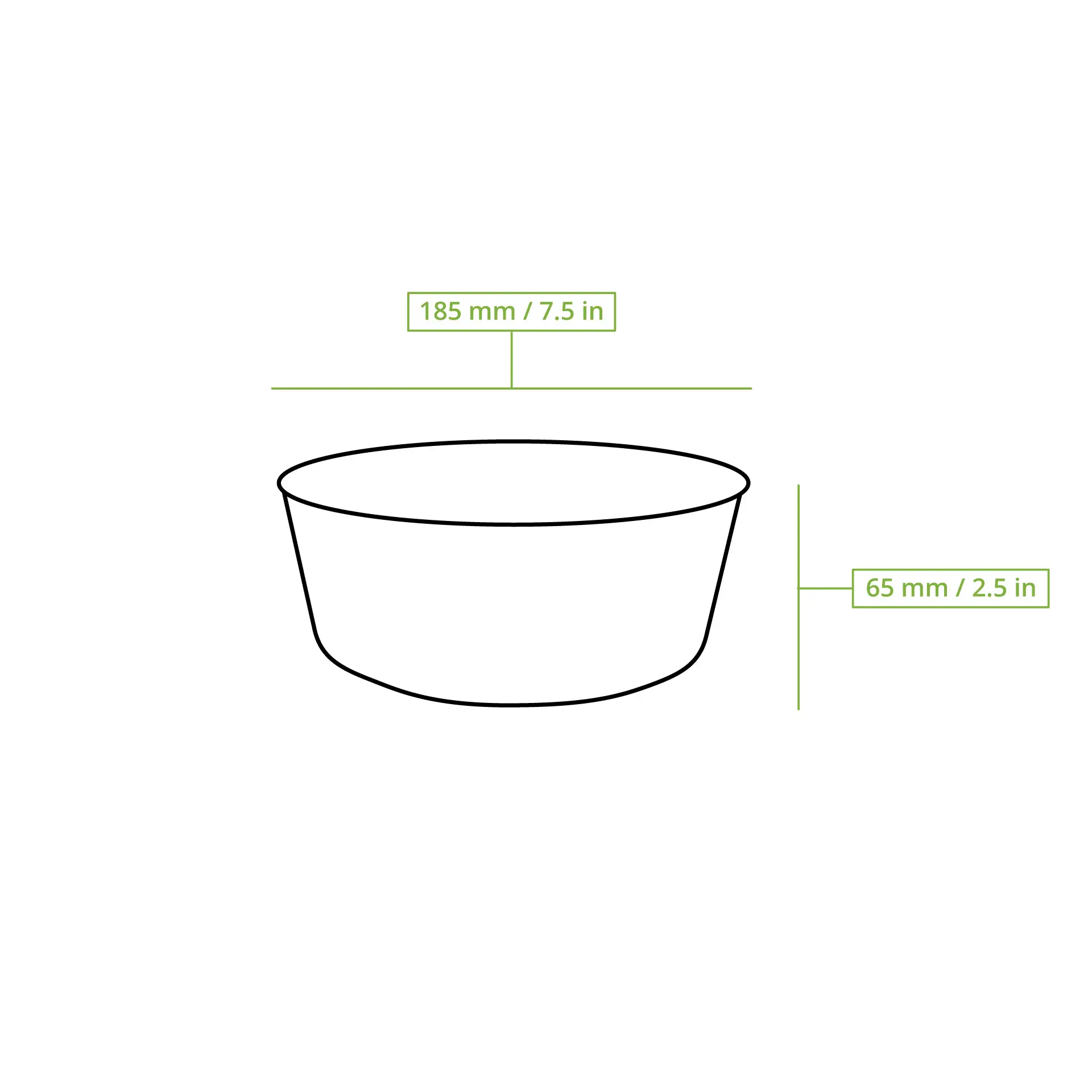 Cardboard Bowl / Salad Bowl 1000 ml, Ø 185 mm, brown, round dfc088321-kartonschale-salatschale-1000-ml-185-mm-braun-8