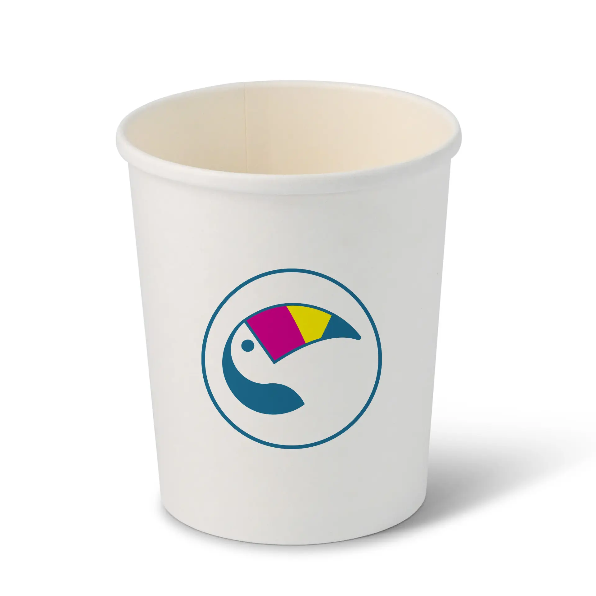Soup cup to go printed, white, 800 ml, Ø 115 mm, PLA-coated