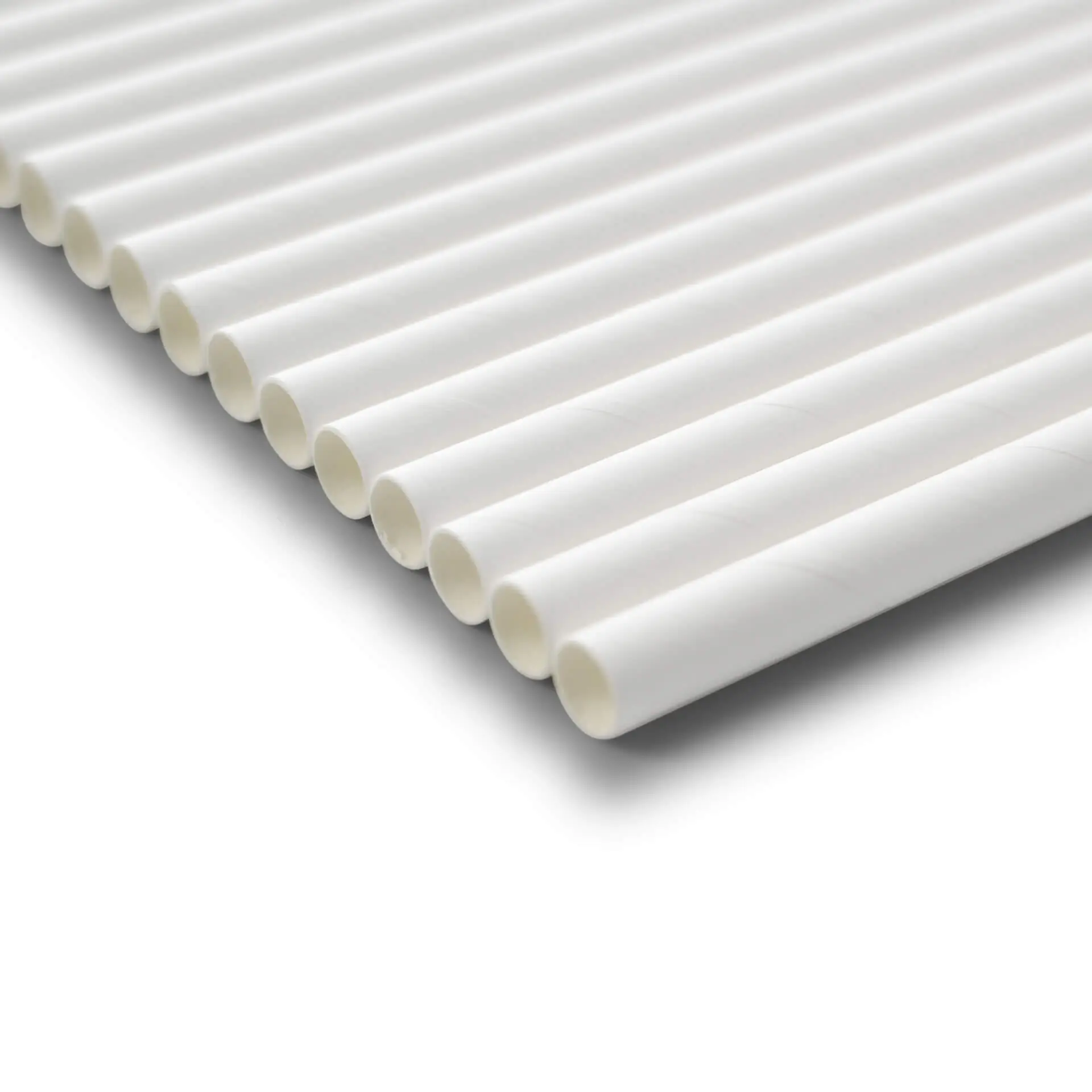 23 cm, Ø 0.8 cm Paper-jumbo-straws, white
