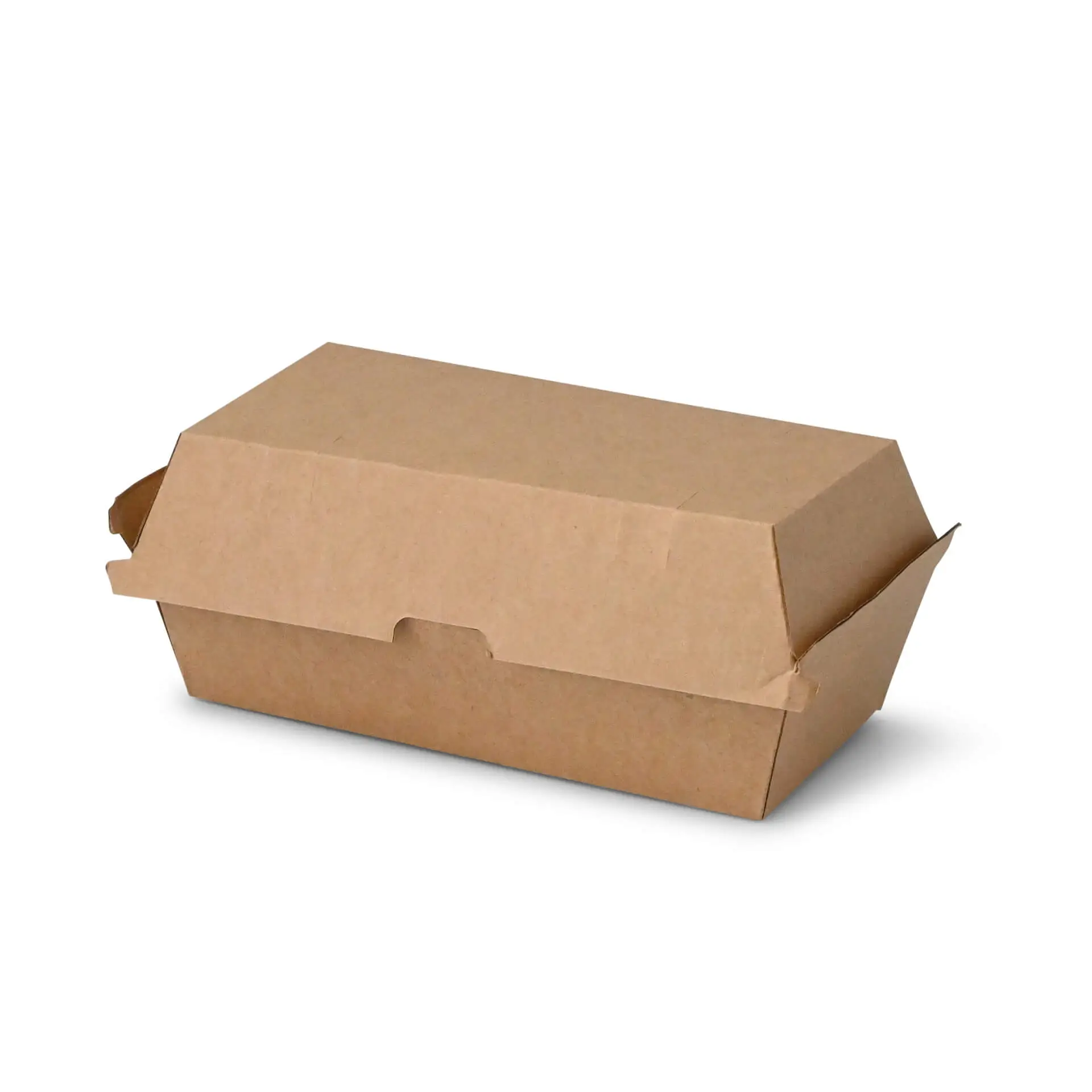 Takeaway-hinged lid boxes 21.4 x 11.4 x 8.5 cm, kraft board Takeaway-hinged lid boxes 21.4 x 11.4 x 8.5 cm, kraft board