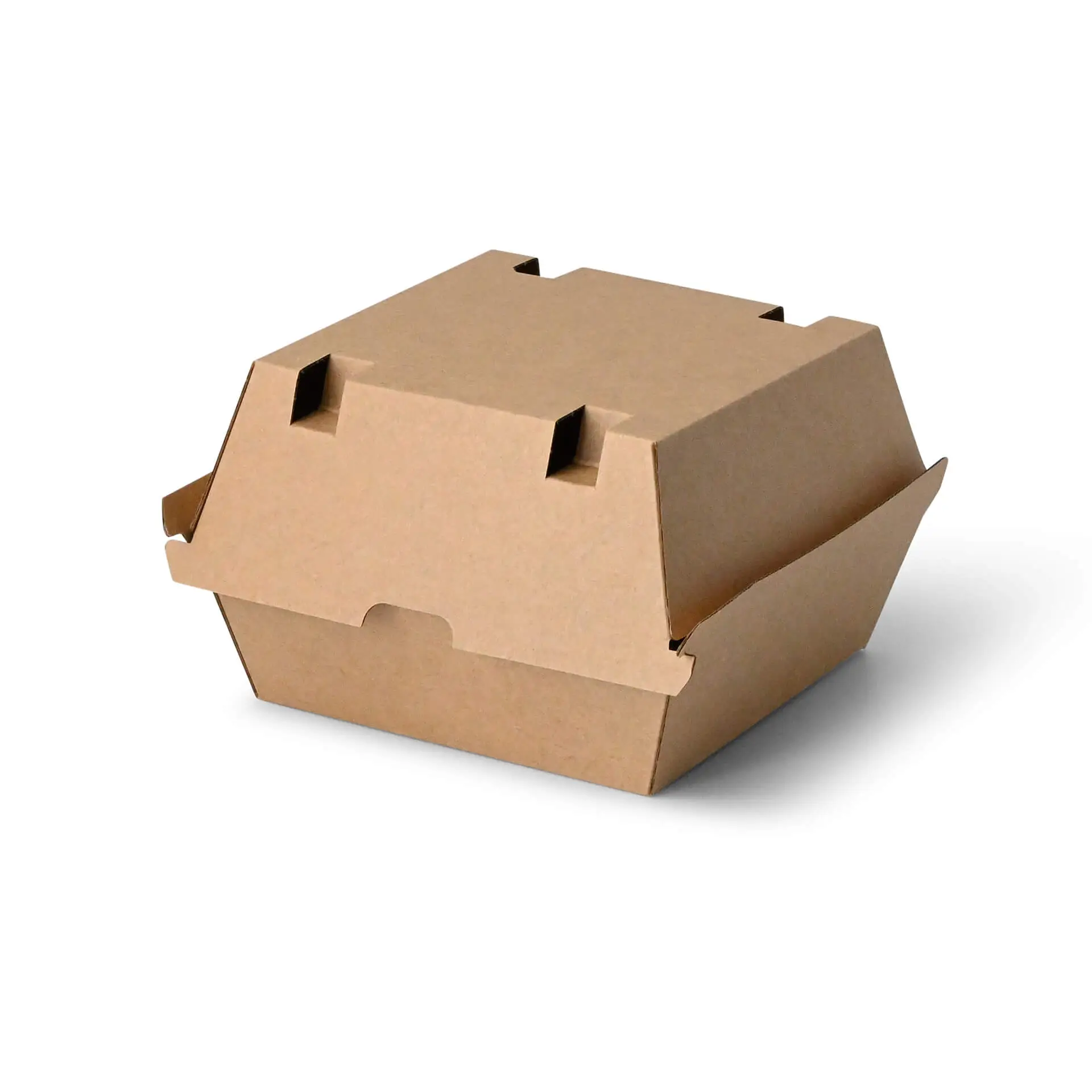 Takeaway-burger boxes 16.8 x 15.8 x 9.8 cm, kraft board