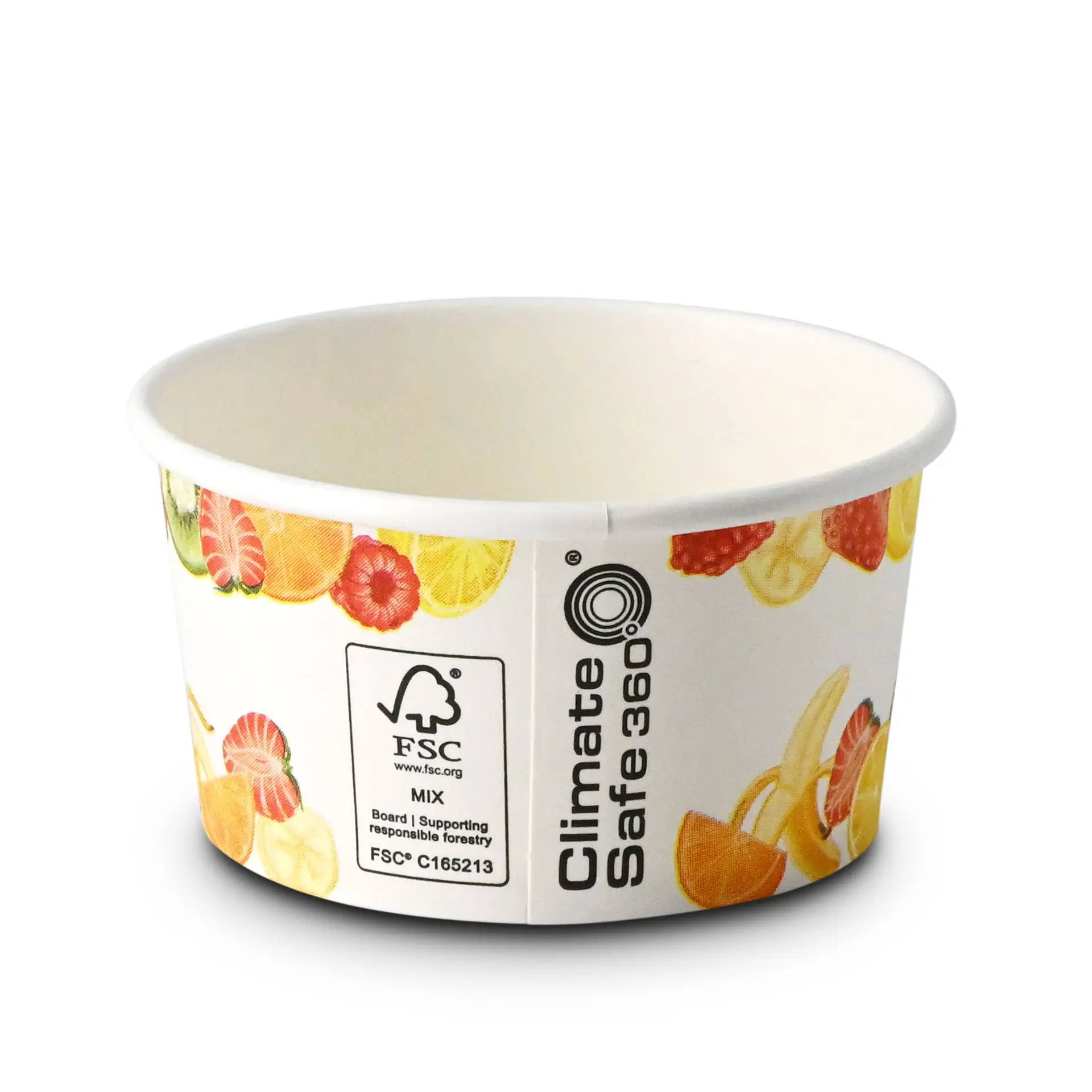 6 oz, max. 7.5 oz Paper cups ice cream XS (coated), Ø 92 mm, printed