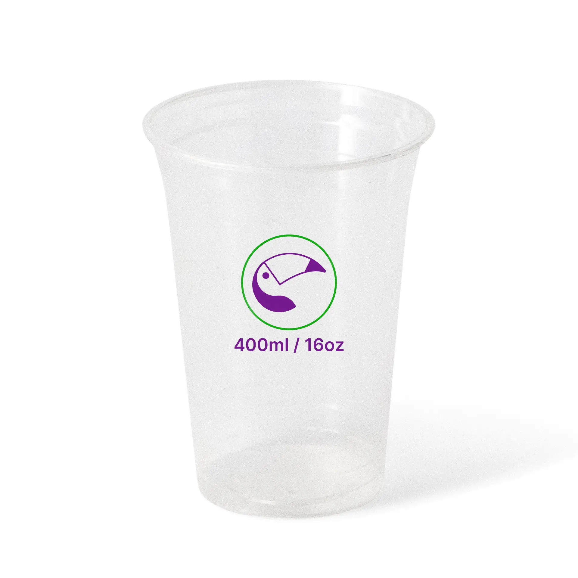 16 oz PLA custom printed cups, clear
