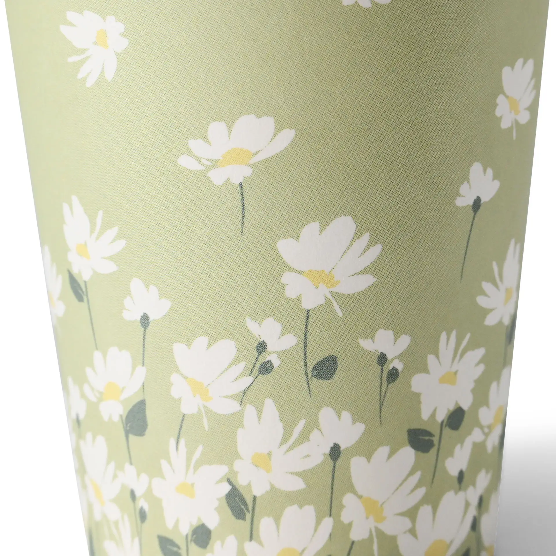 8 oz Paper cups spring 'Daisies' single wall, Ø 80 mm, green dhd041111-pappbecher-fruehling-gaensebluemchen-200-ml-8-oz-80-mm-gruen-4