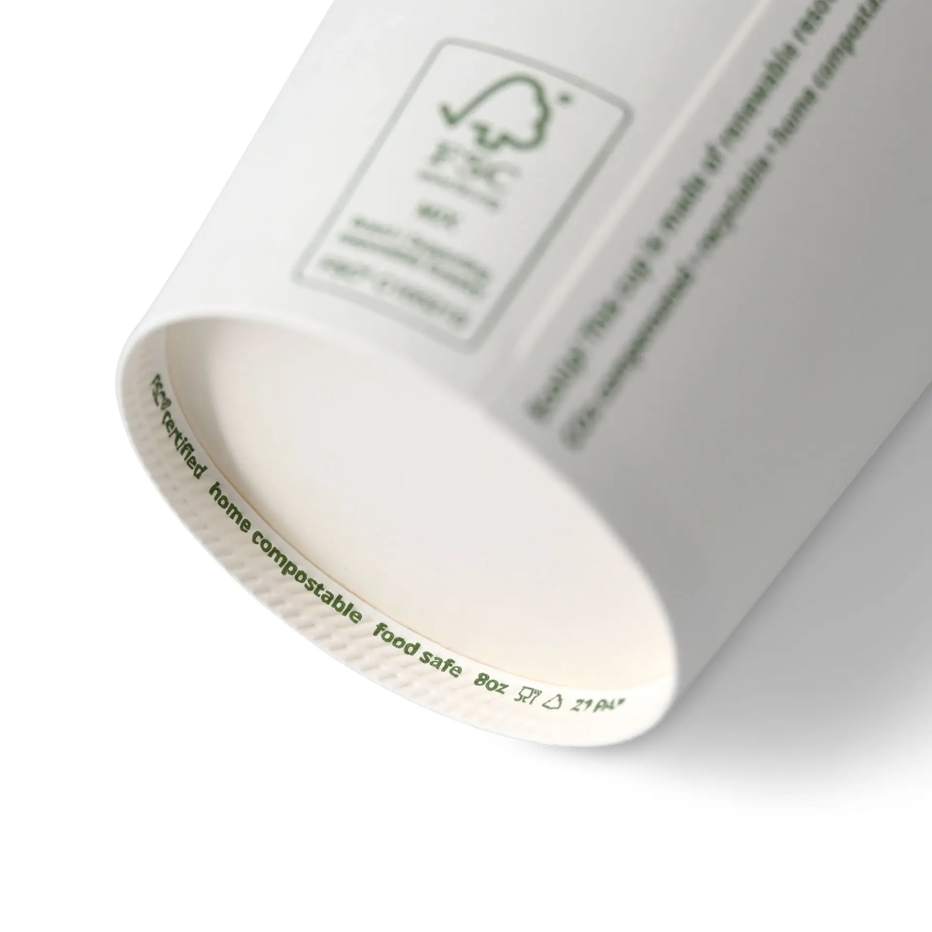 8 oz Paper cup printed with "Coffeelove", Ø 80 mm, white