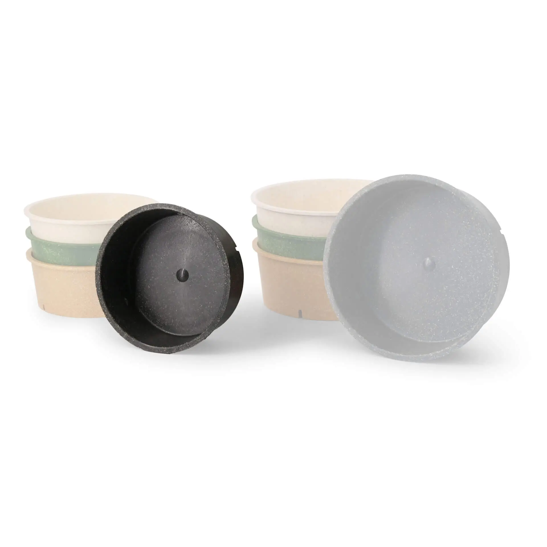 Reusable bowls "merways Bowl" 650 ml, Ø 150 mm, pepper / grey Reusable bowls "merways Bowl" 650 ml, Ø 150 mm, pepper / grey