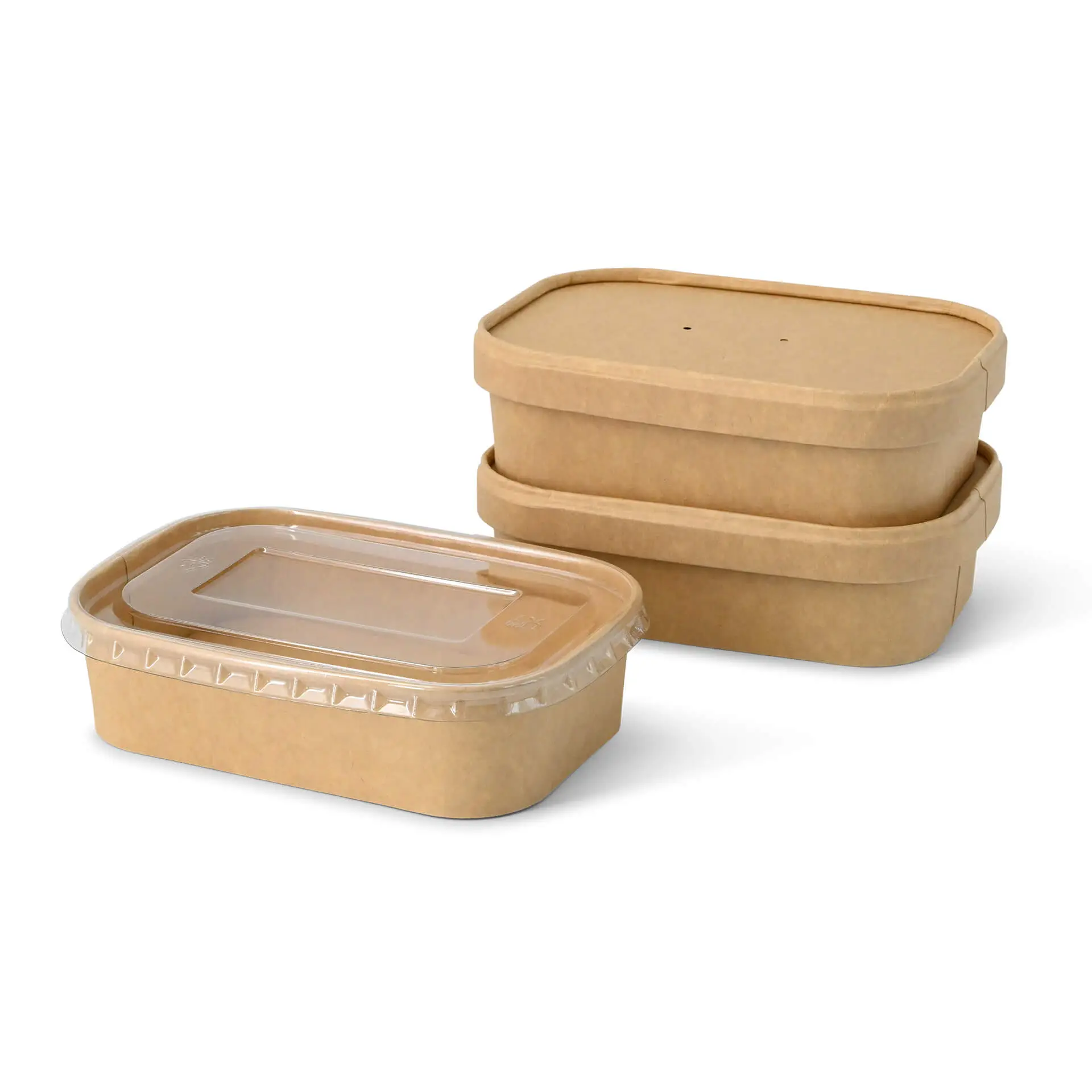 Food Containers 500 ml, 17,5 x 12,5 x 4 cm, kraft, rectangular