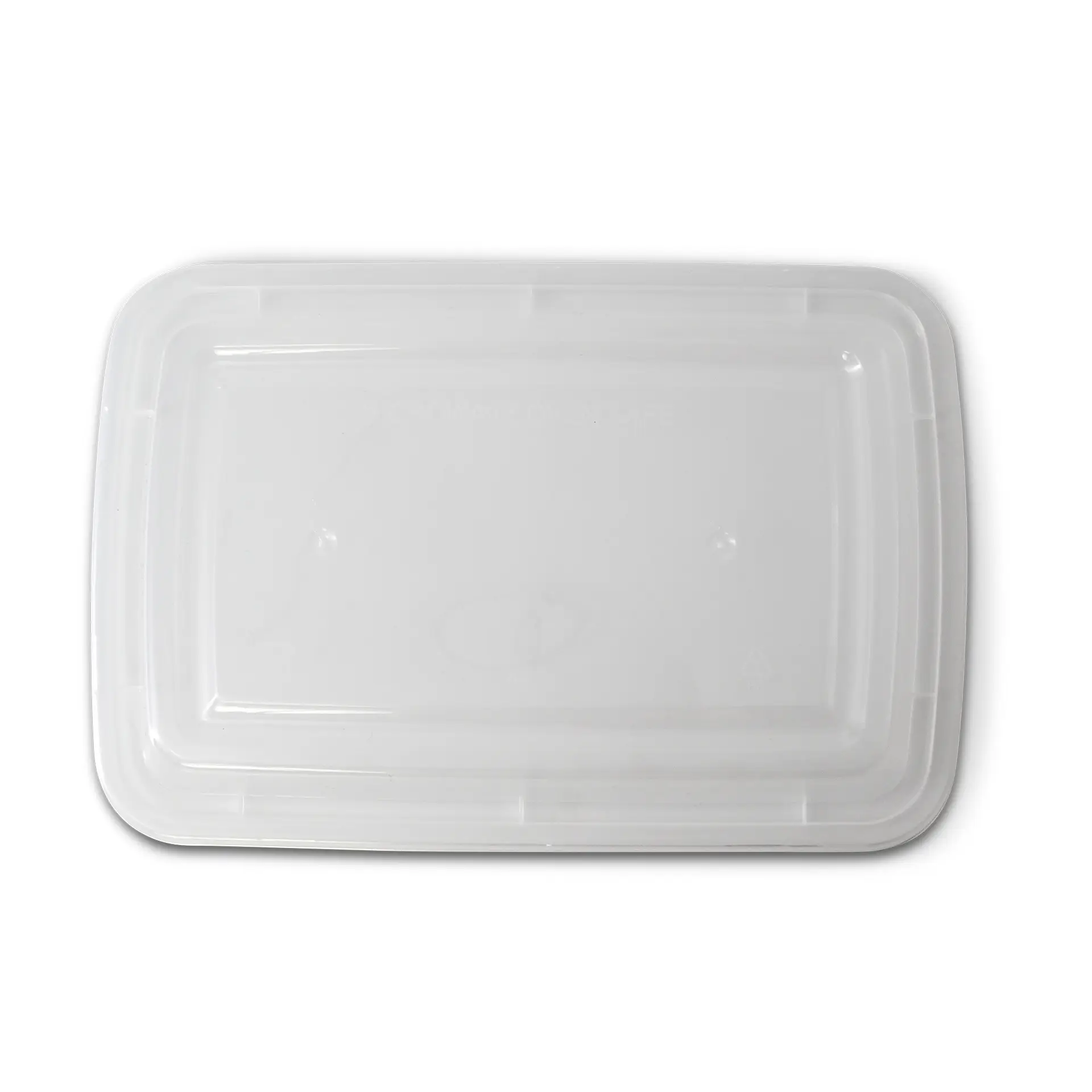 Reusable lid made of PP, rectangular, transparent