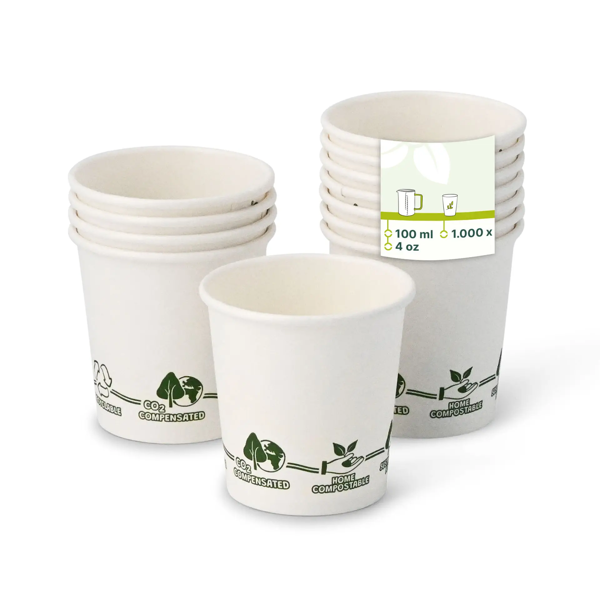 4 oz Paper cups single wall, Ø 62 mm, "EcoUp©"- icons dhd04522-pappbecher-100-ml-4-oz-62-mm-ecoup-icons