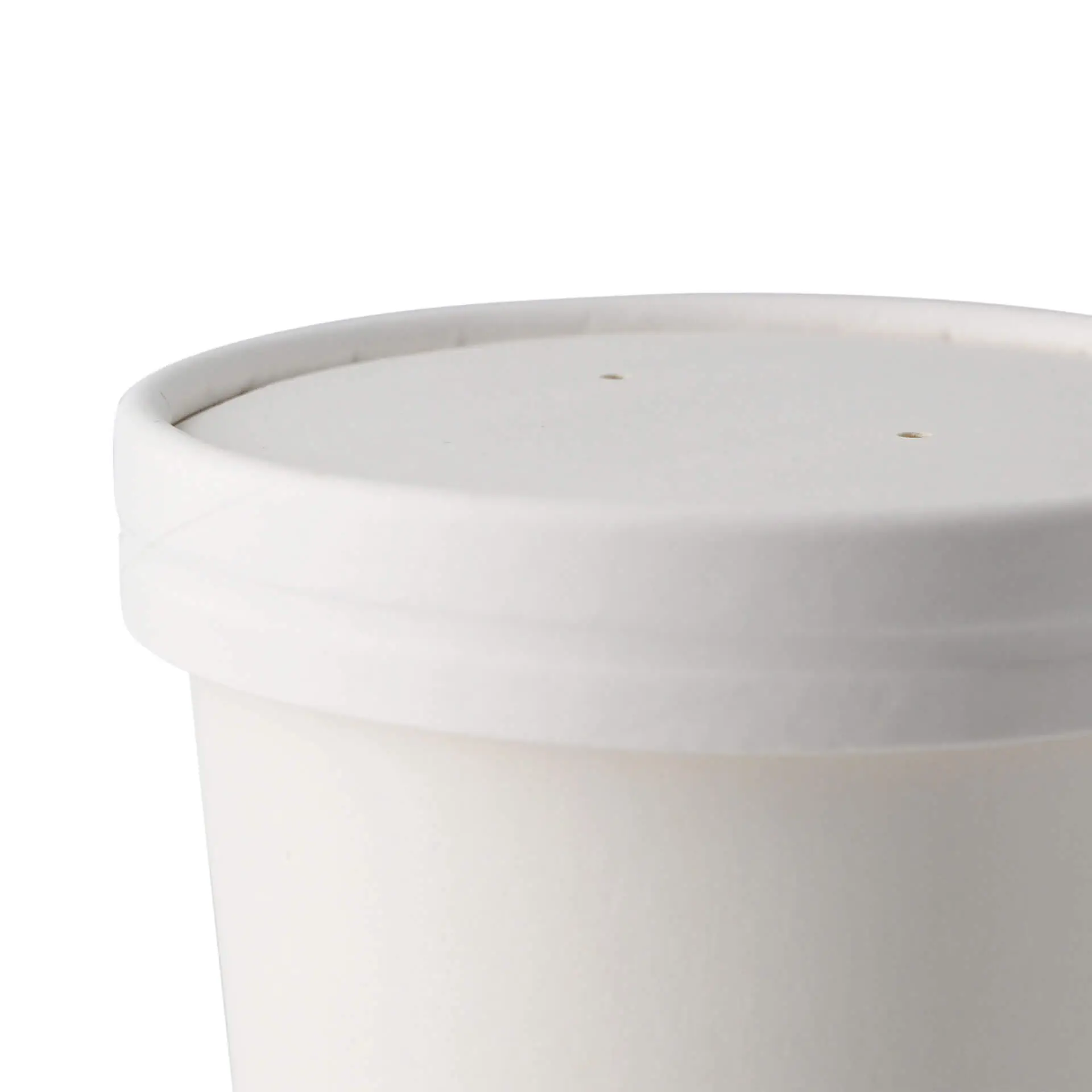 Cardboard membrane lids (eco-friendly coating) Ø 90 mm, white