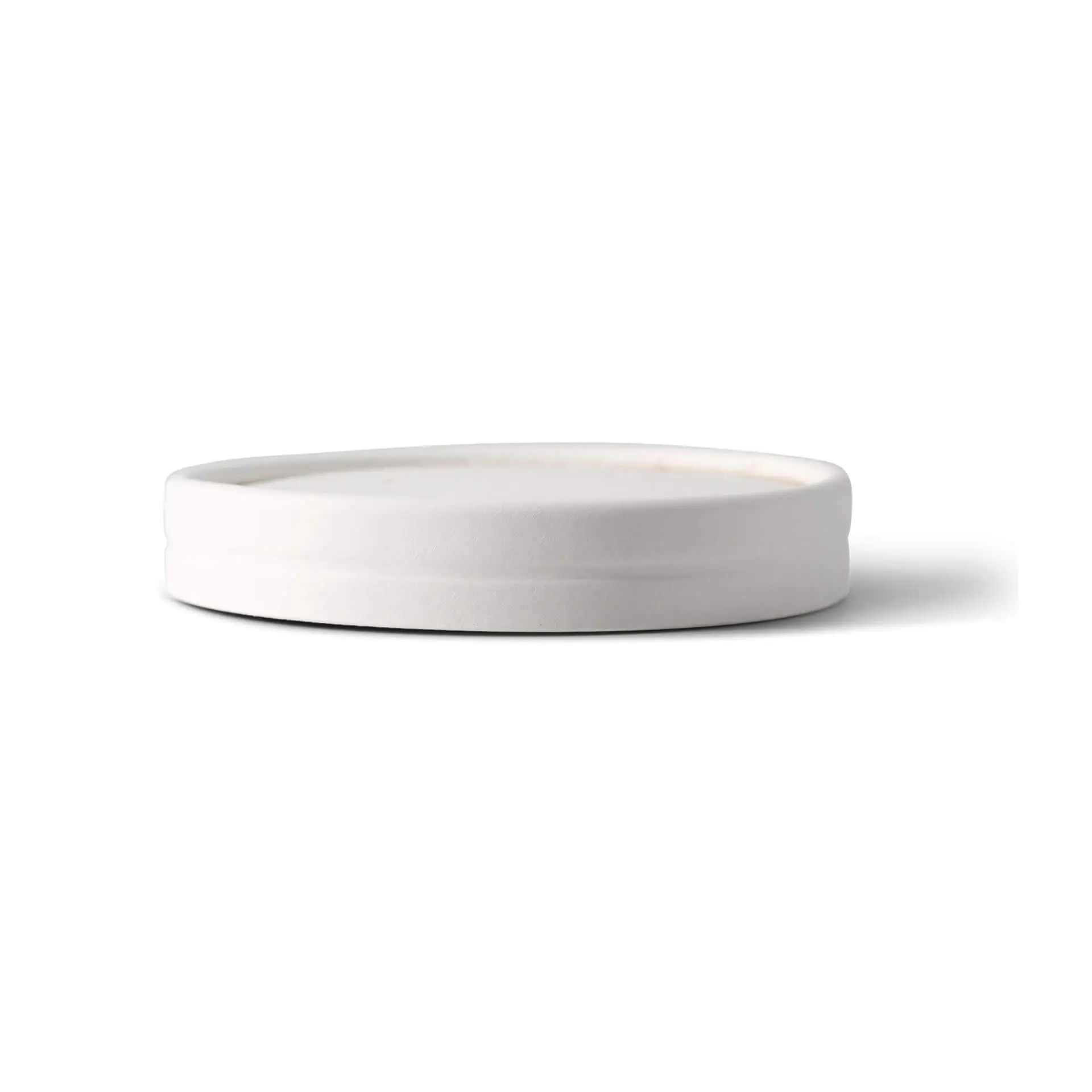 Cardboard membrane lids (eco-friendly coating) Ø 90 mm, white