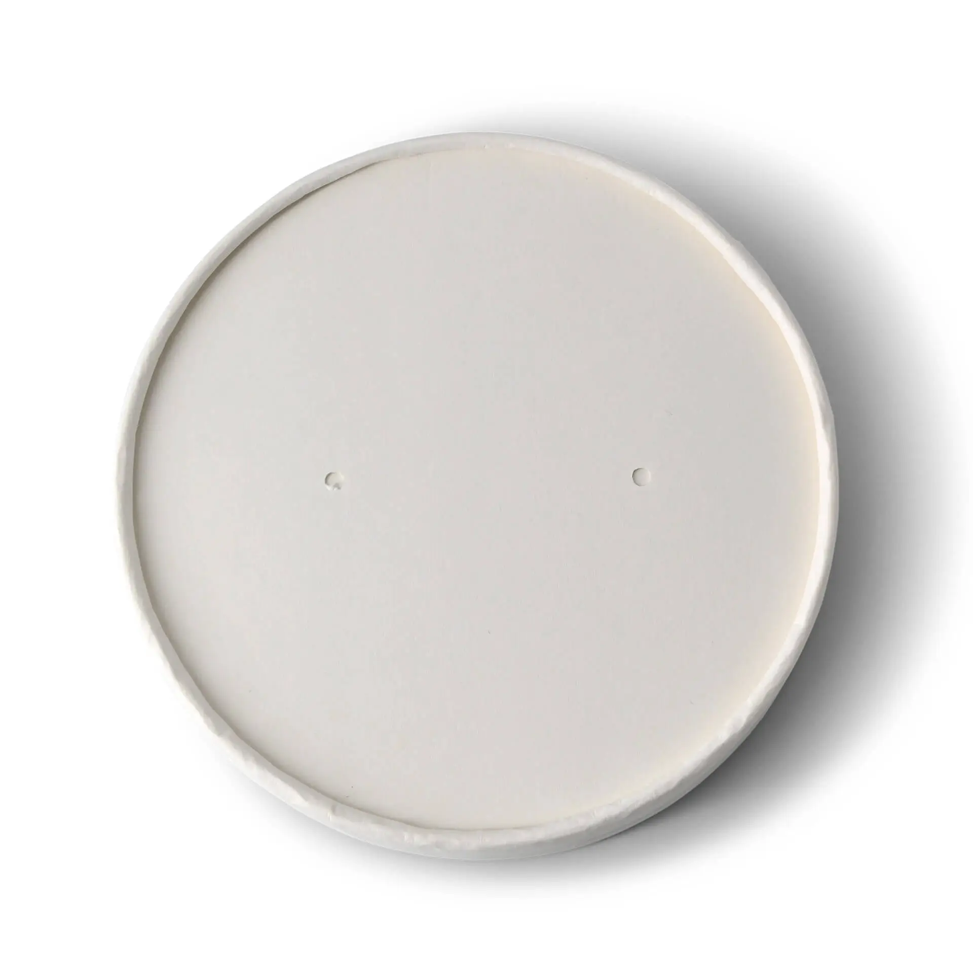 Cardboard-membrane lids (eco-friendly coating) Ø 115 mm, white