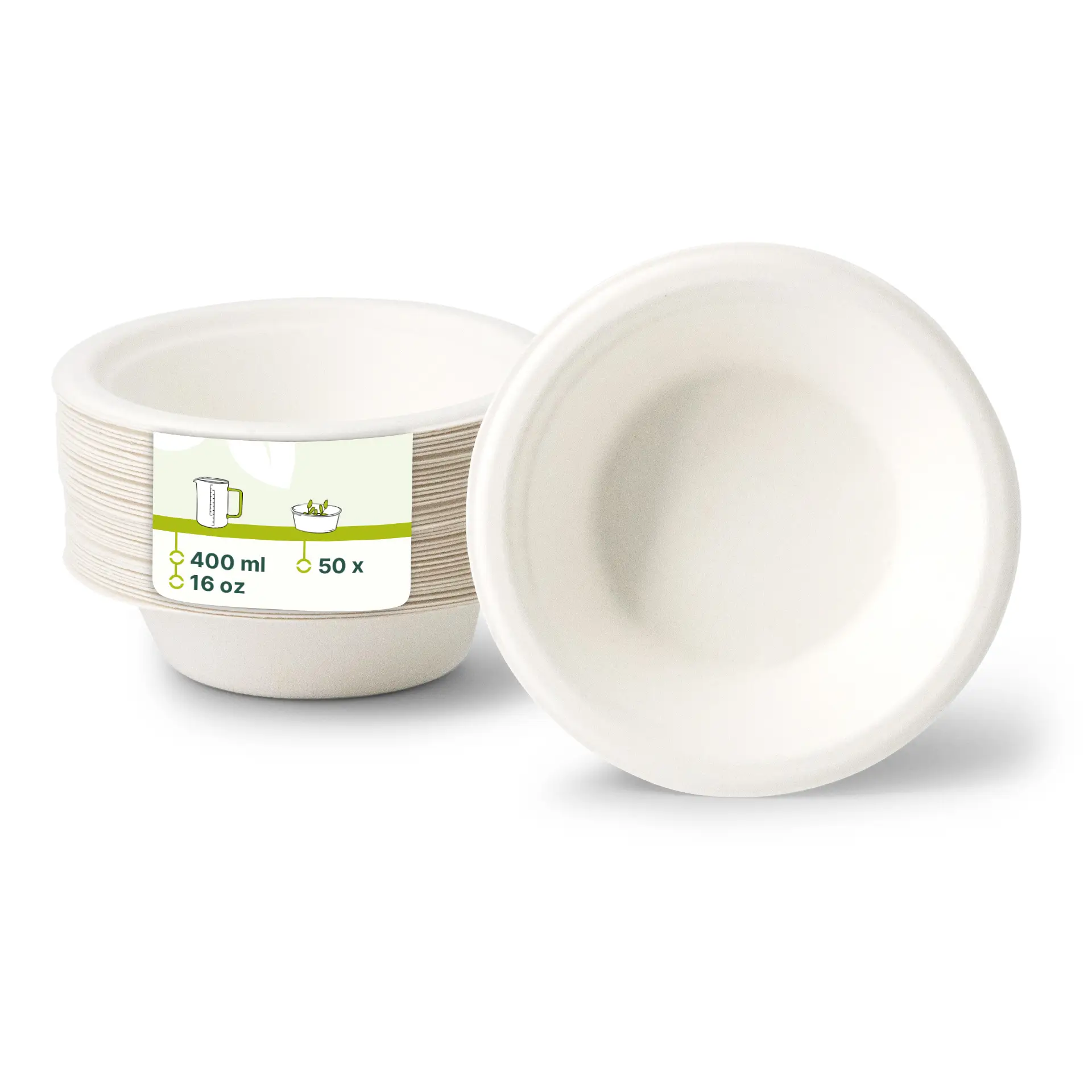 400 ml, Sugarcane bowls, round 400 ml, Sugarcane bowls, round