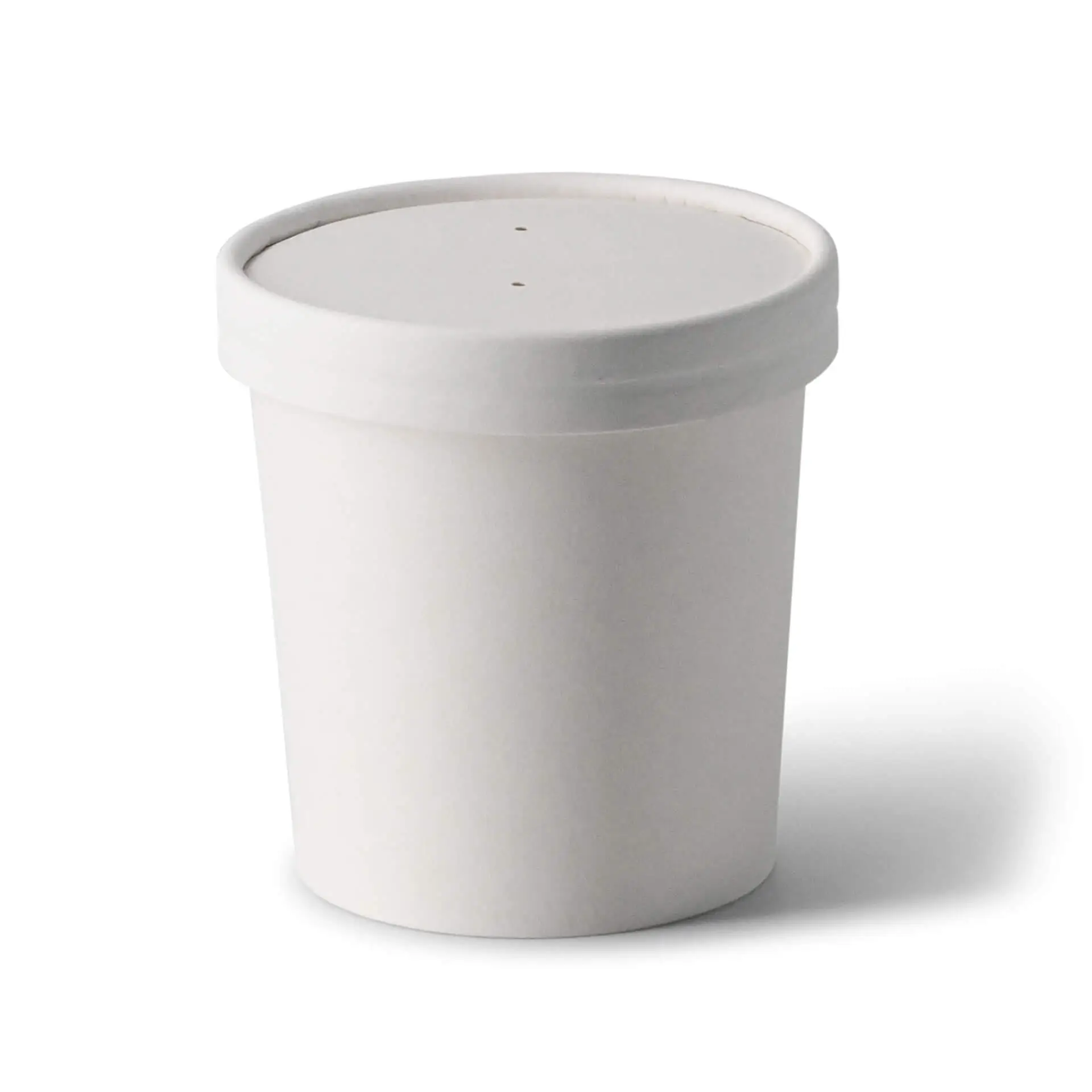 Soup cup to go made of cardboard (Premium) 12 oz, Ø 90 mm, white, eco-friendly coating