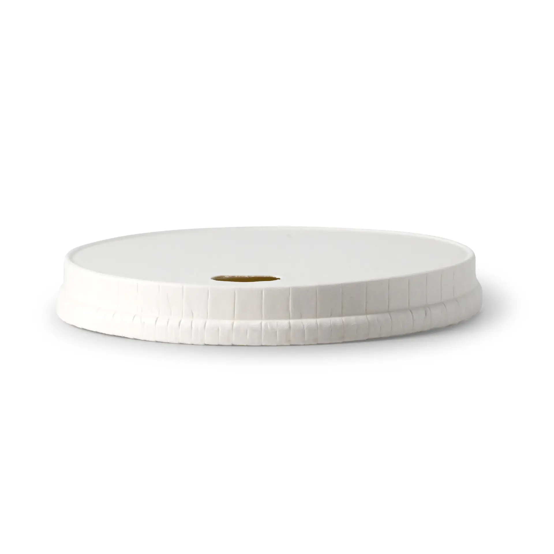 Paper lids Ø 80 mm, white, drink opening dhd045871-papierdeckel-80-mm-weiss-trinkoeffnung-2
