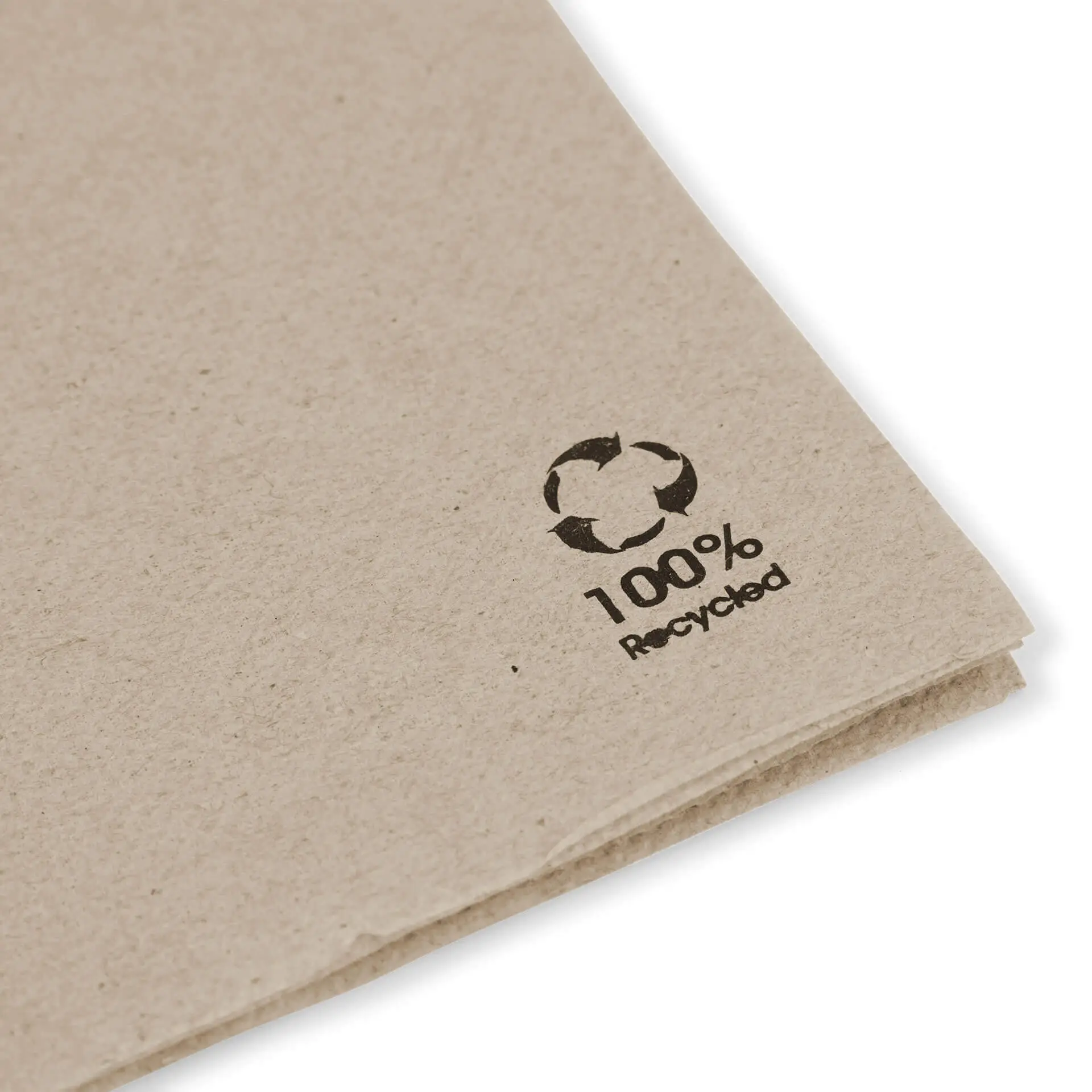 Recycled cocktail napkins (Premium) 20 x 20 cm, 2-ply, 1/4 fold