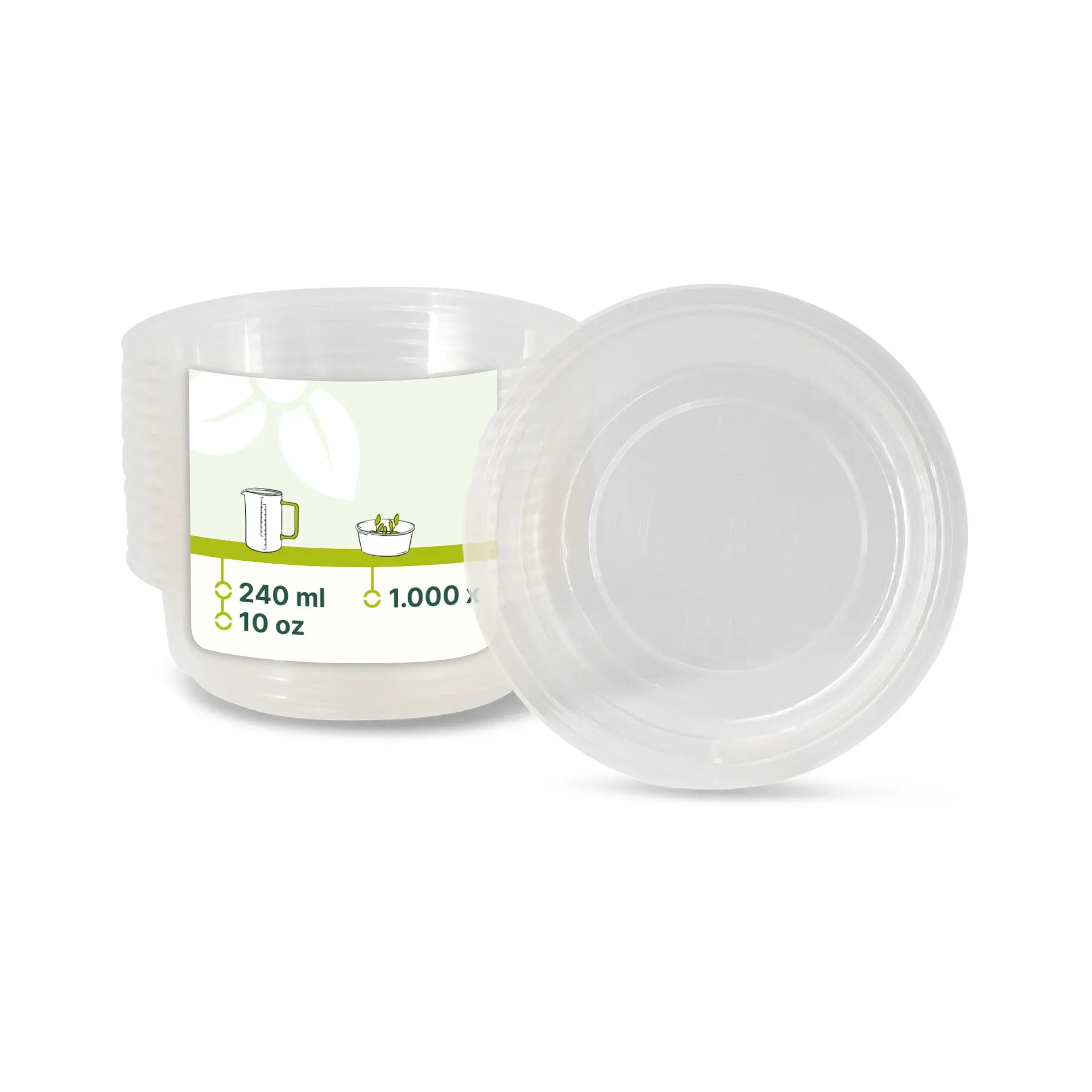 Deli container PLA 240 ml, Ø 121 mm, round Deli container PLA 240 ml, Ø 121 mm, round