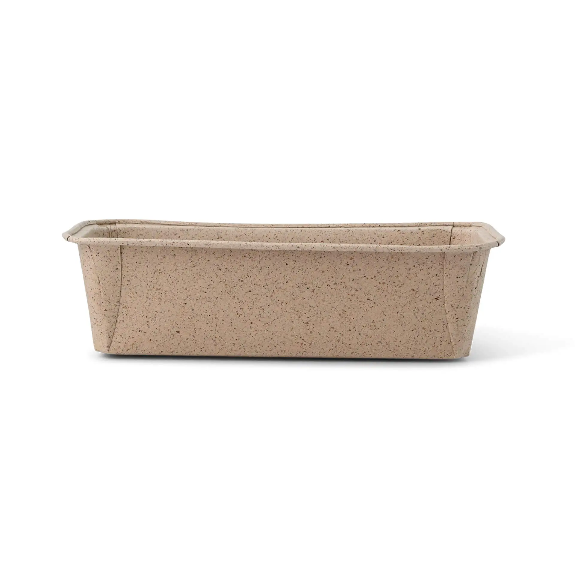 Baking moulds made from cocoa paper 20 × 7 × 6 cm, rectangular, brown