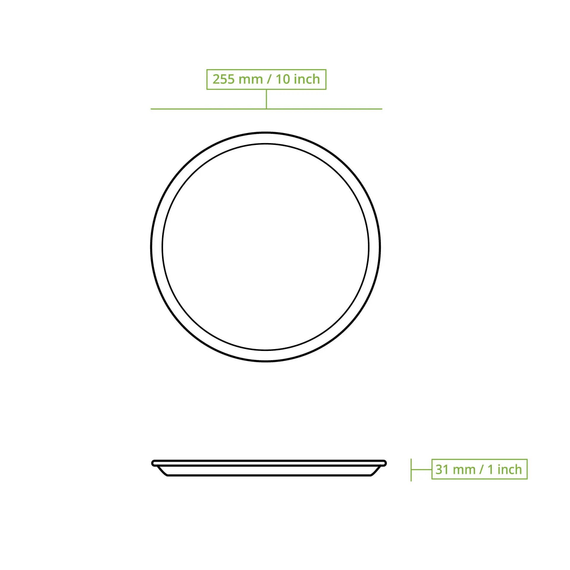 Palm leaf plates "Palmware®" Ø 25 cm, round Palm leaf plates "Palmware®" Ø 25 cm, round