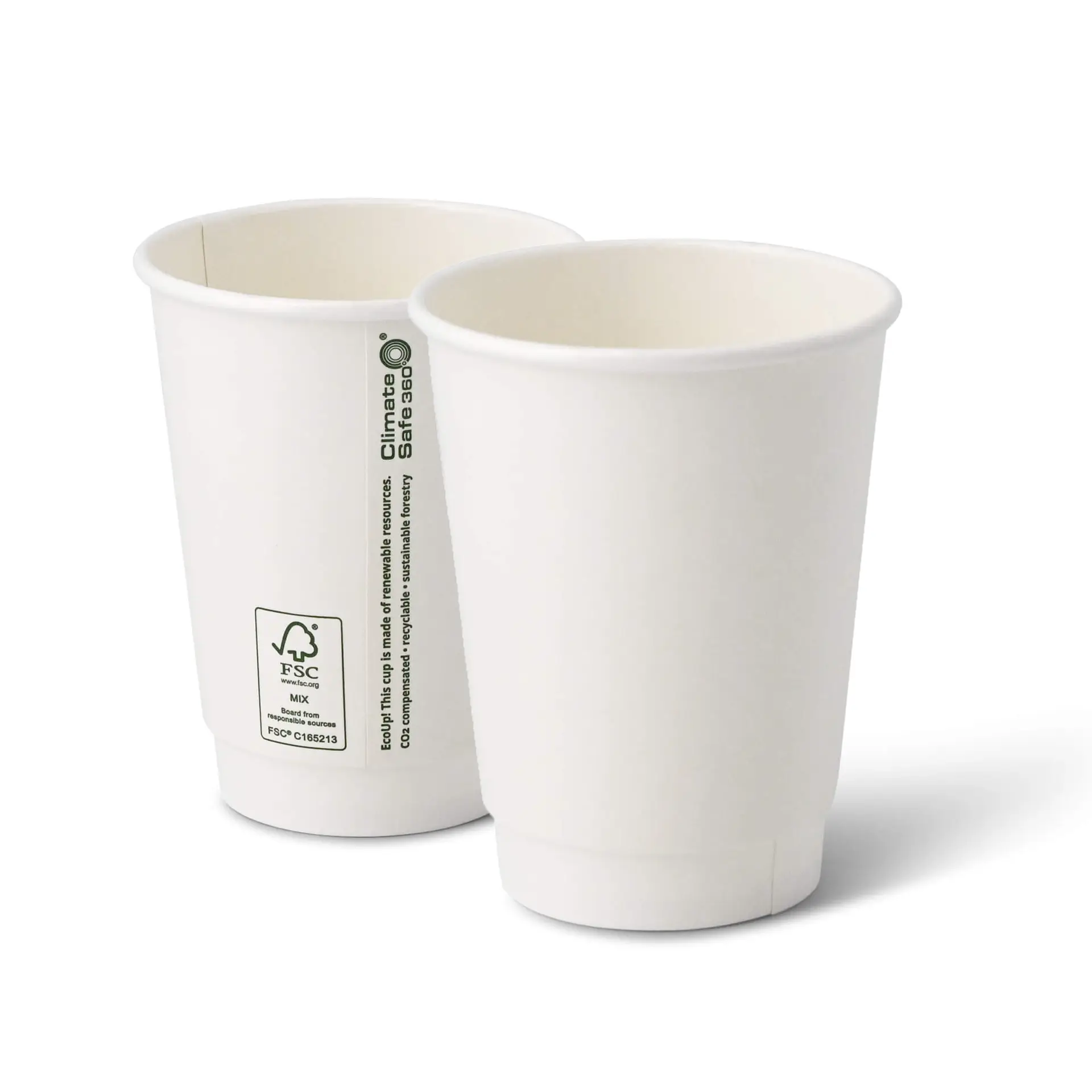 12 oz Takeaway coffee cups, Ø 90 mm, white
