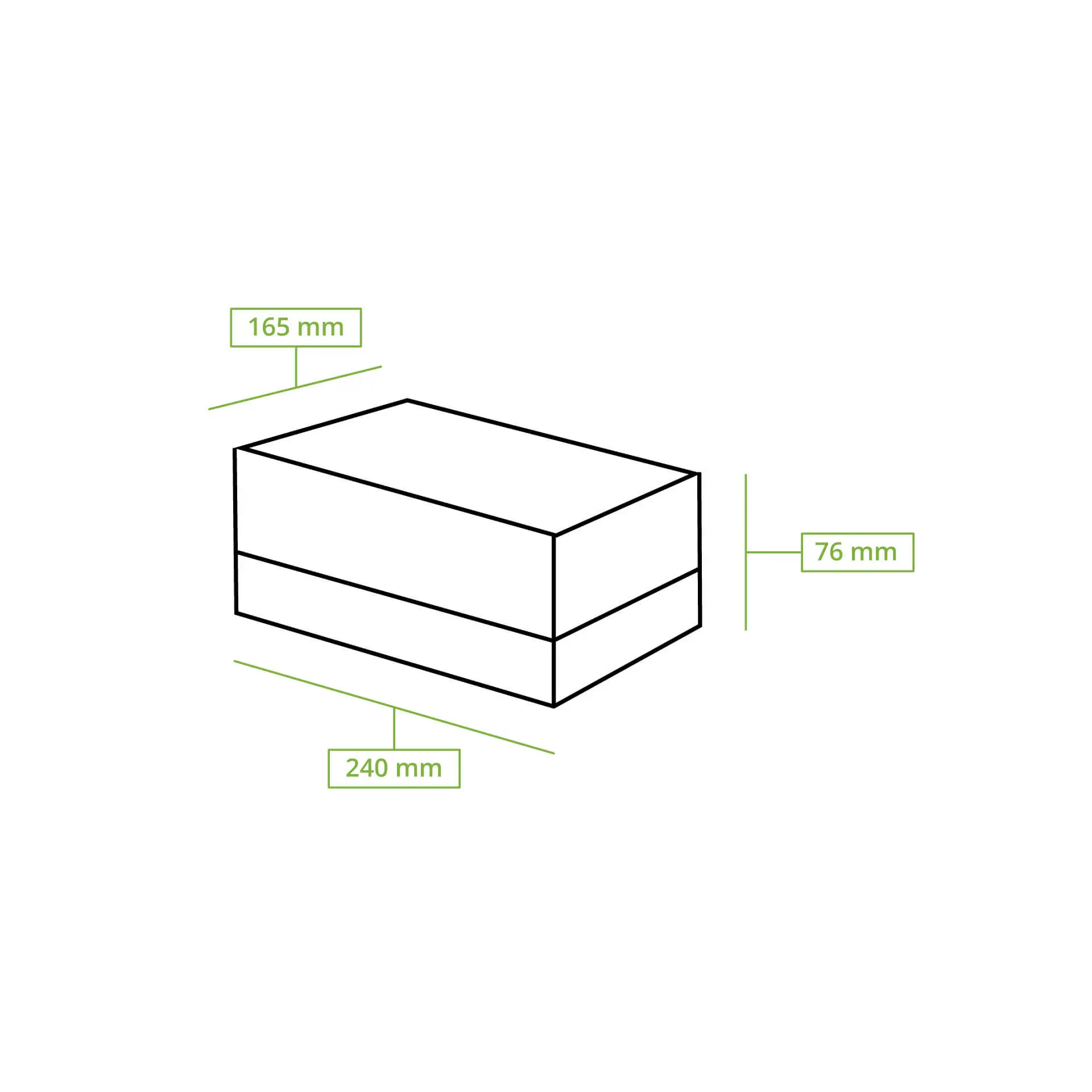 Cupcake boxes (6-pack), cellulose window, white