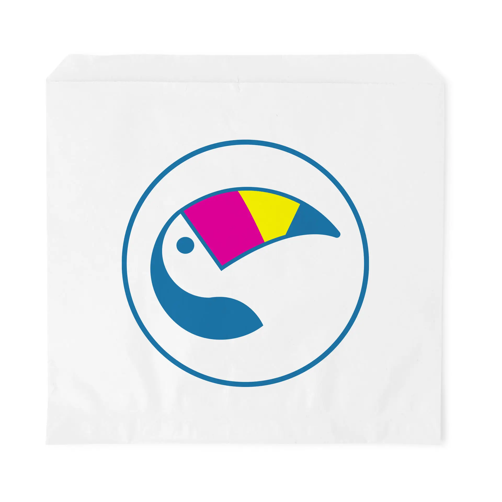 Print flat bags, white, 24.5 × 25 cm