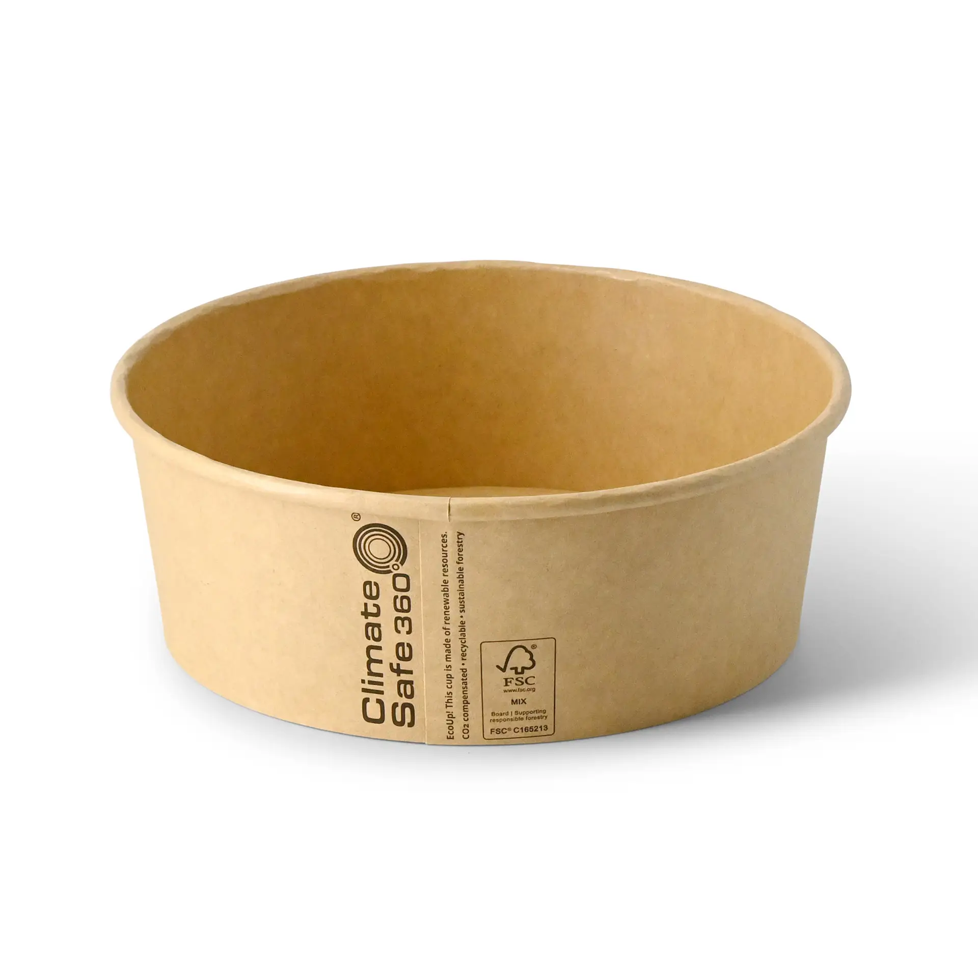 Cardboard Bowl / Salad Bowl 1000 ml, Ø 185 mm, brown, round dfc088321-kartonschale-salatschale-1000-ml-185-mm-braun-2