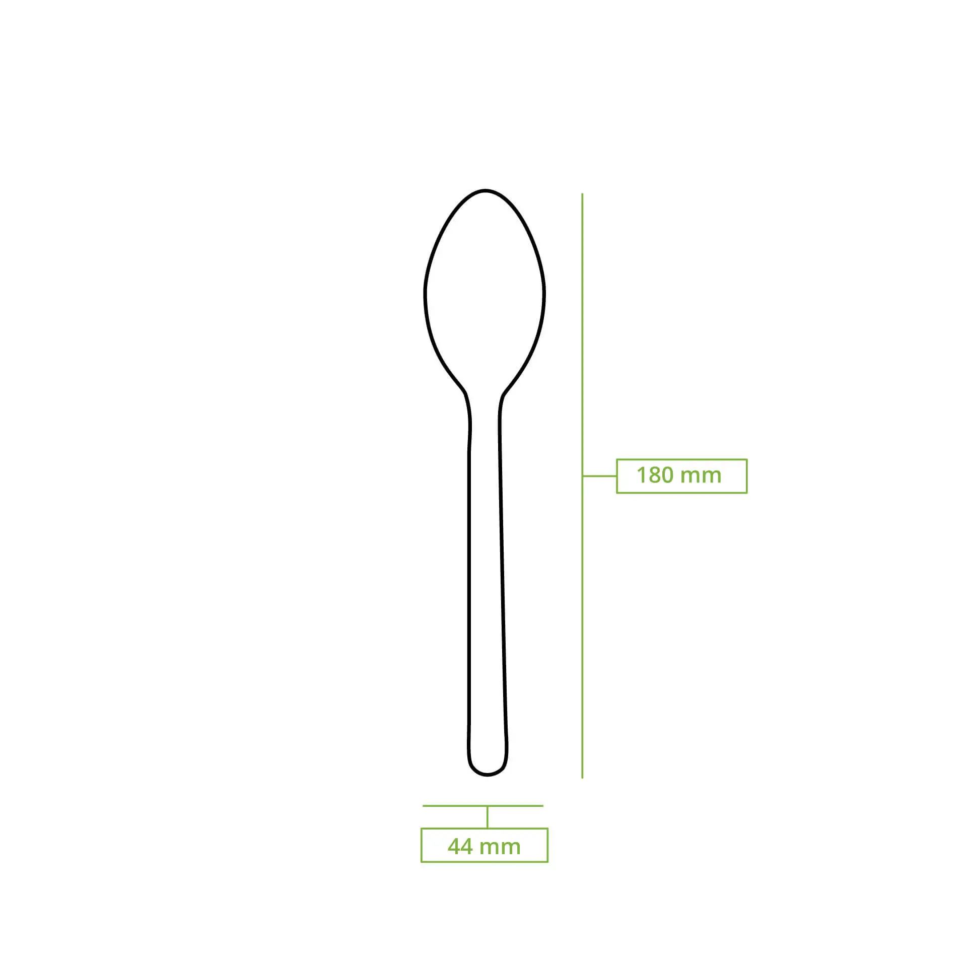 Wooden spoons (Premium) 18 cm, bio-coated