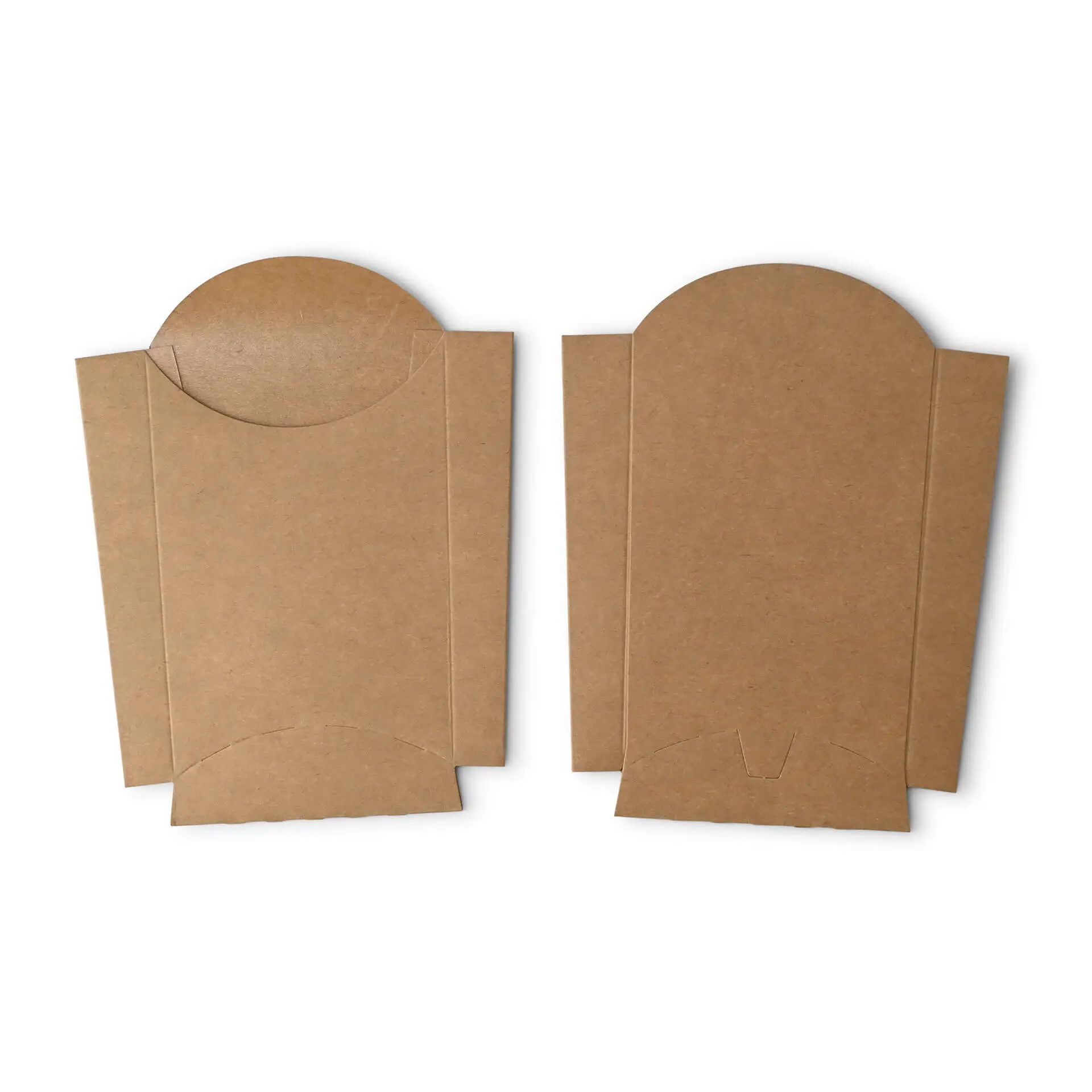 Cardboard chips scoops 8.5 x 5 x 12 cm, brown