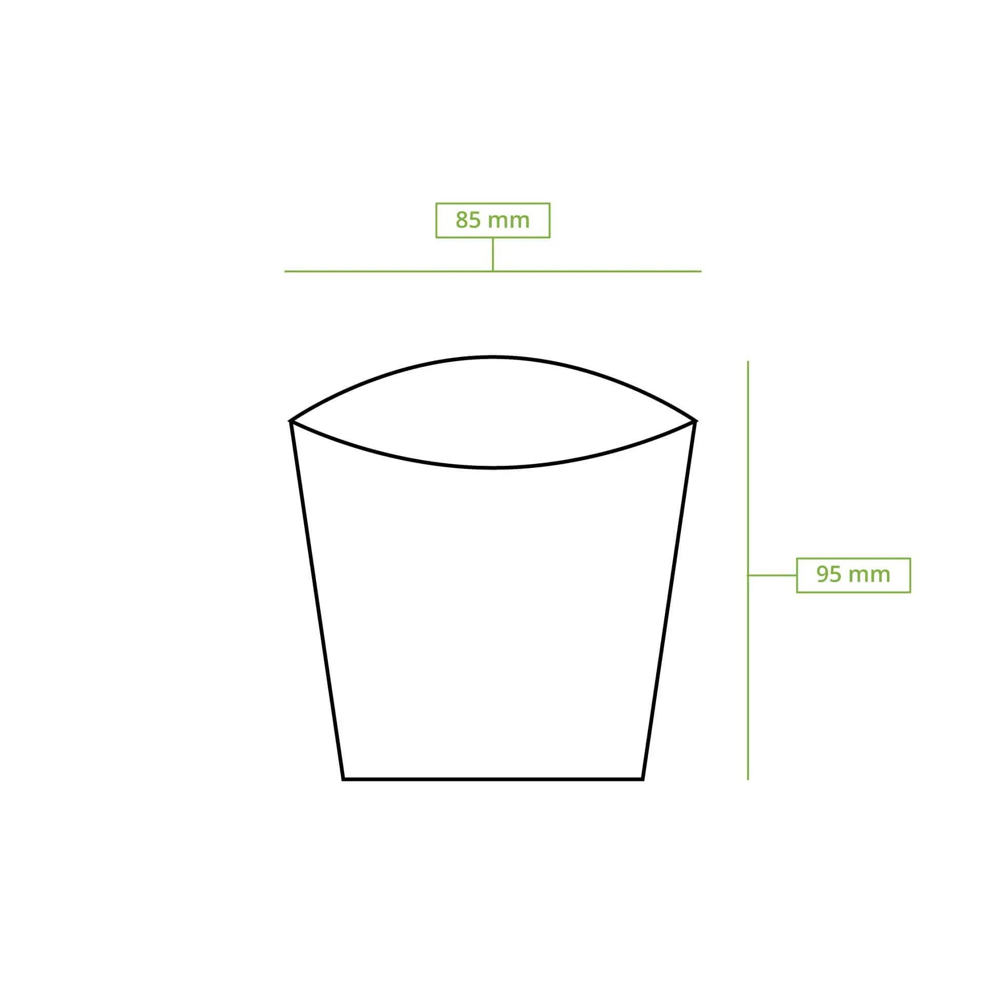 Cardboard chips scoops 8.5 x 5 x  9.5 cm, kraft dfc06880-pommes-schuetten-aus-karton-85-x-5-x-95-cm-braun-8