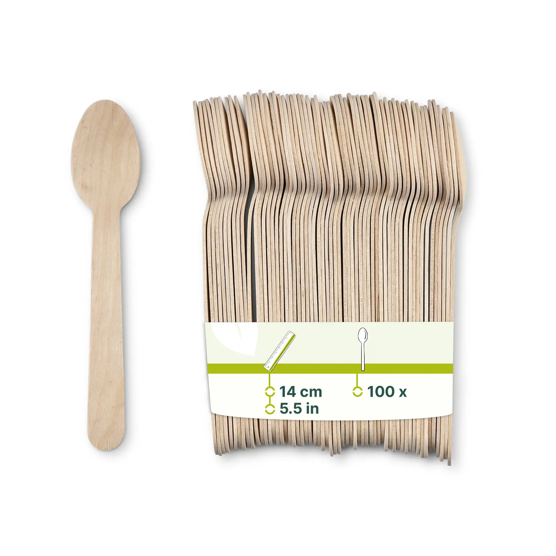 Wooden spoons small 14 cm, bio coated Wooden spoons small 14 cm, bio coated