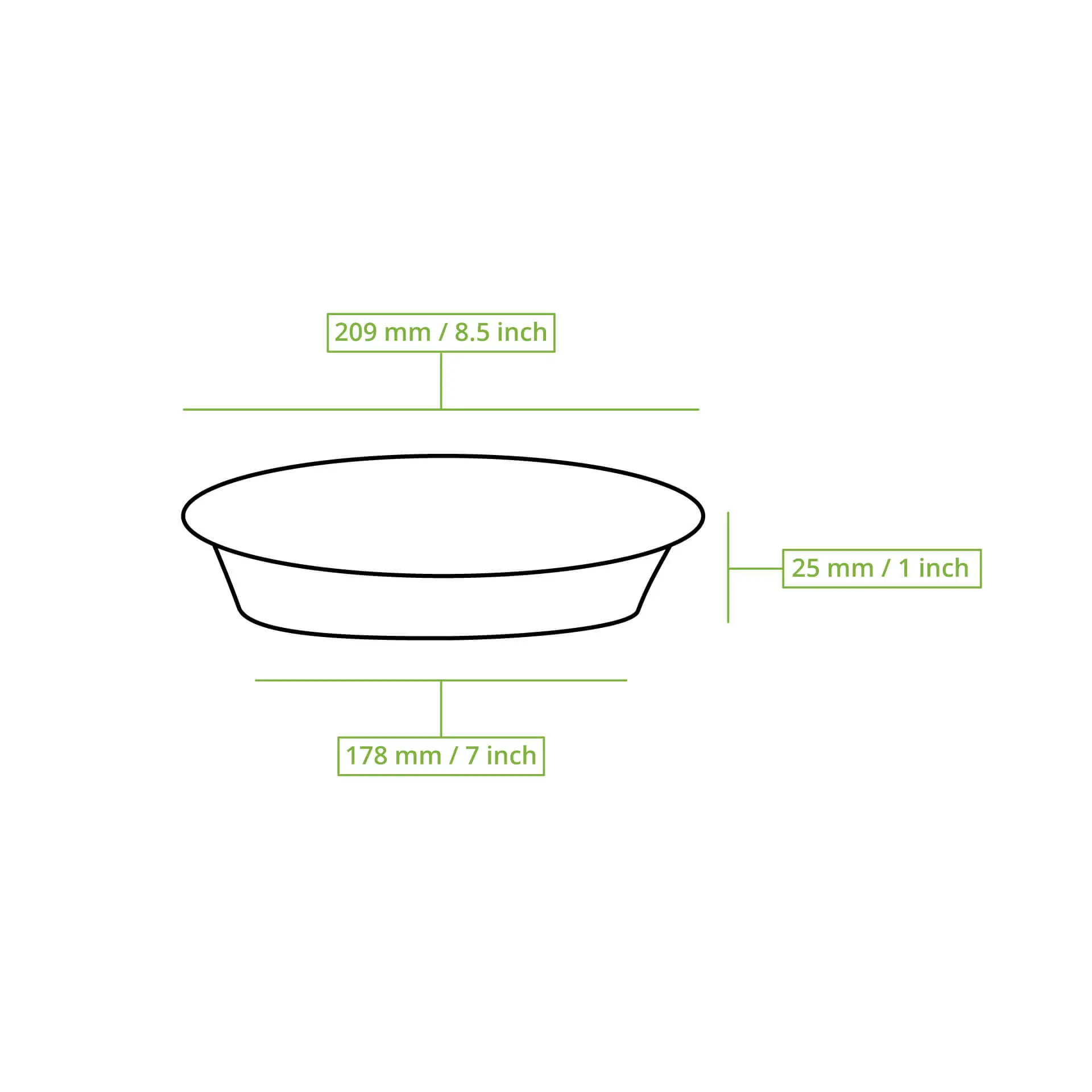Baking moulds made from cocoa paper ∅ 18 cm, round, brown