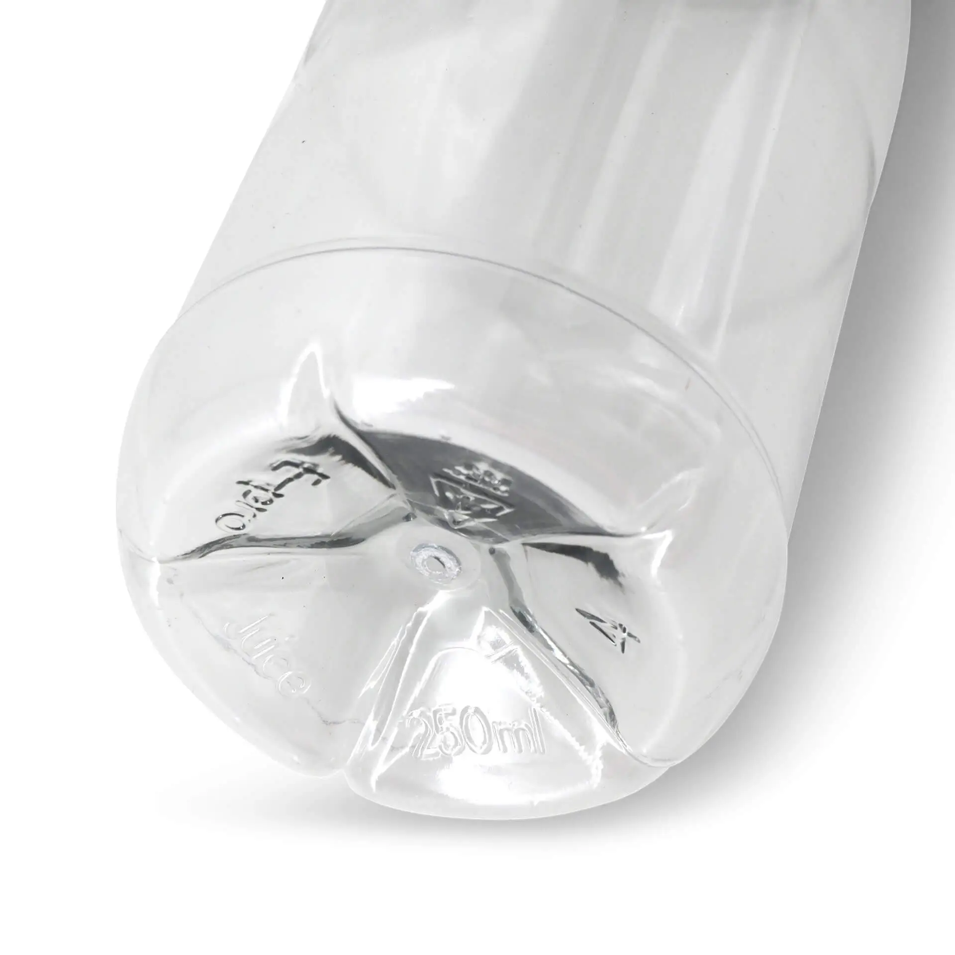 250 ml / 9 oz rPET-bottles, clear, black lid dcd03034-rpet-flaschen-250-ml-klar-deckel-schwarz-3