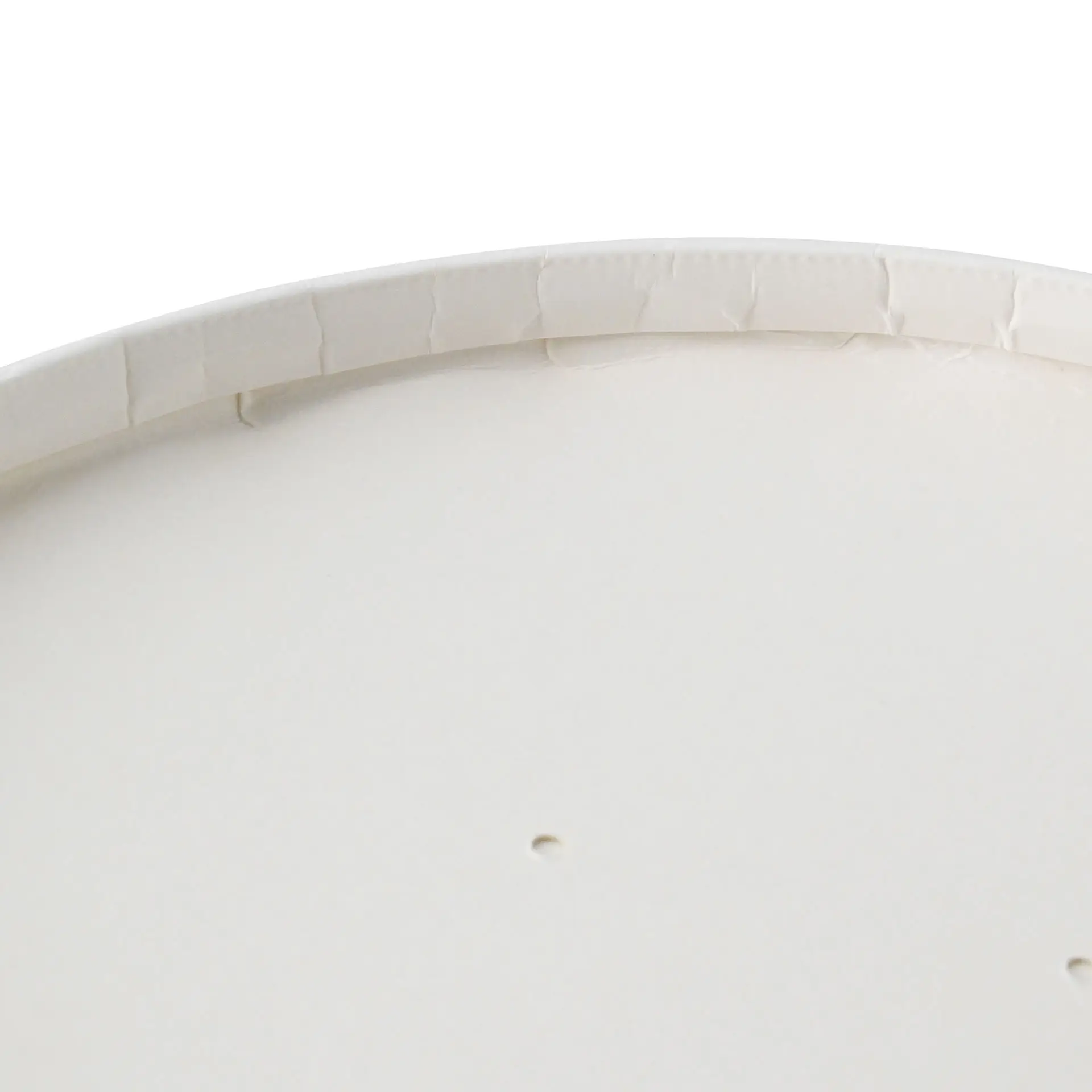 Cardboard lid with membrane (coated) Ø 185 mm, white, round (for paper bowls)