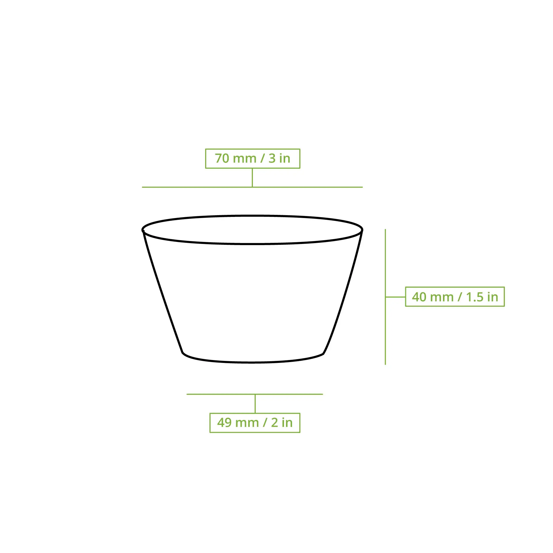 80 ml / 3 oz PLA portion cups, Ø 70 mm, clear dfc02470-portionsbecher-aus-pla-80-ml-70-mm-klar-7