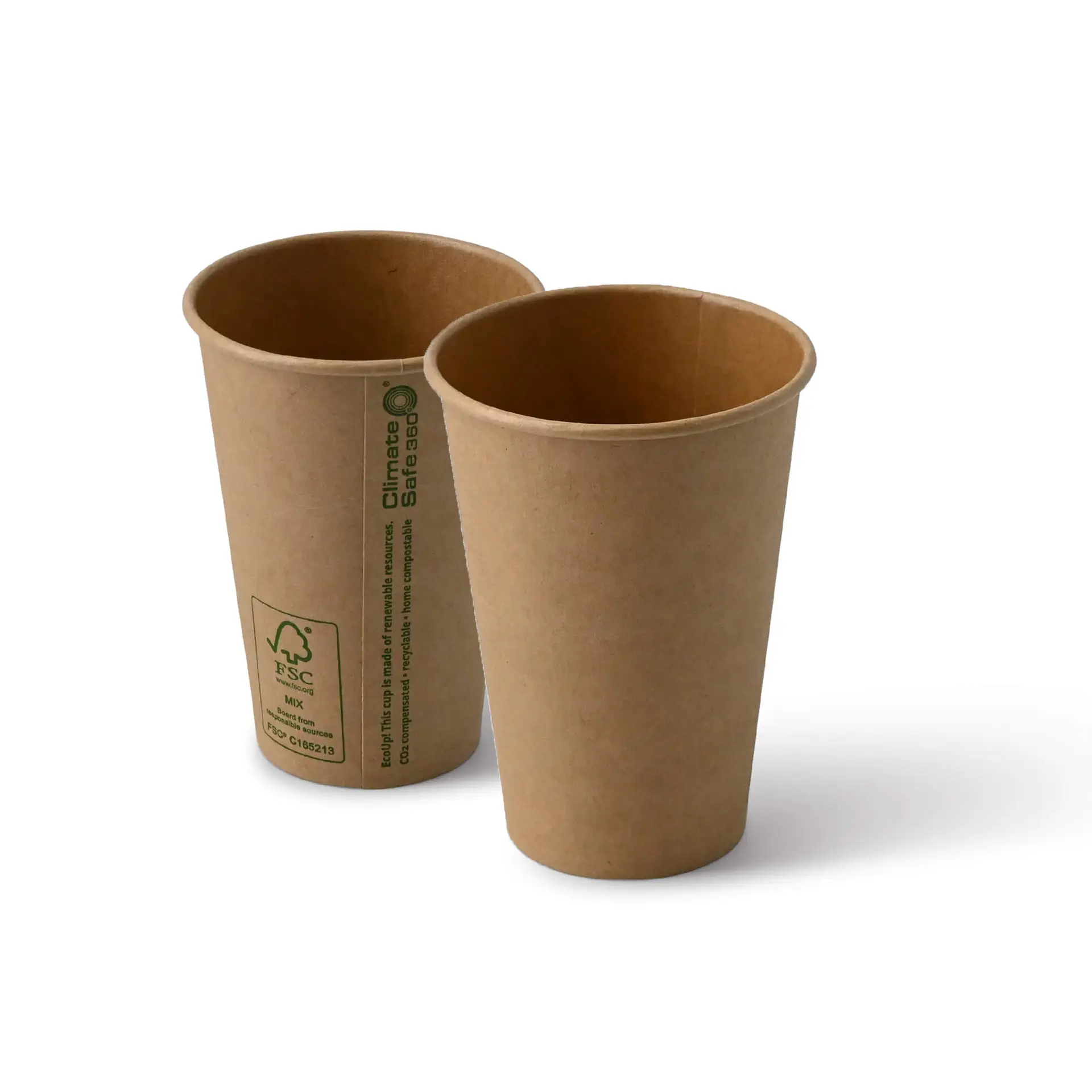 7.5 oz Vending machine paper cups, kraft