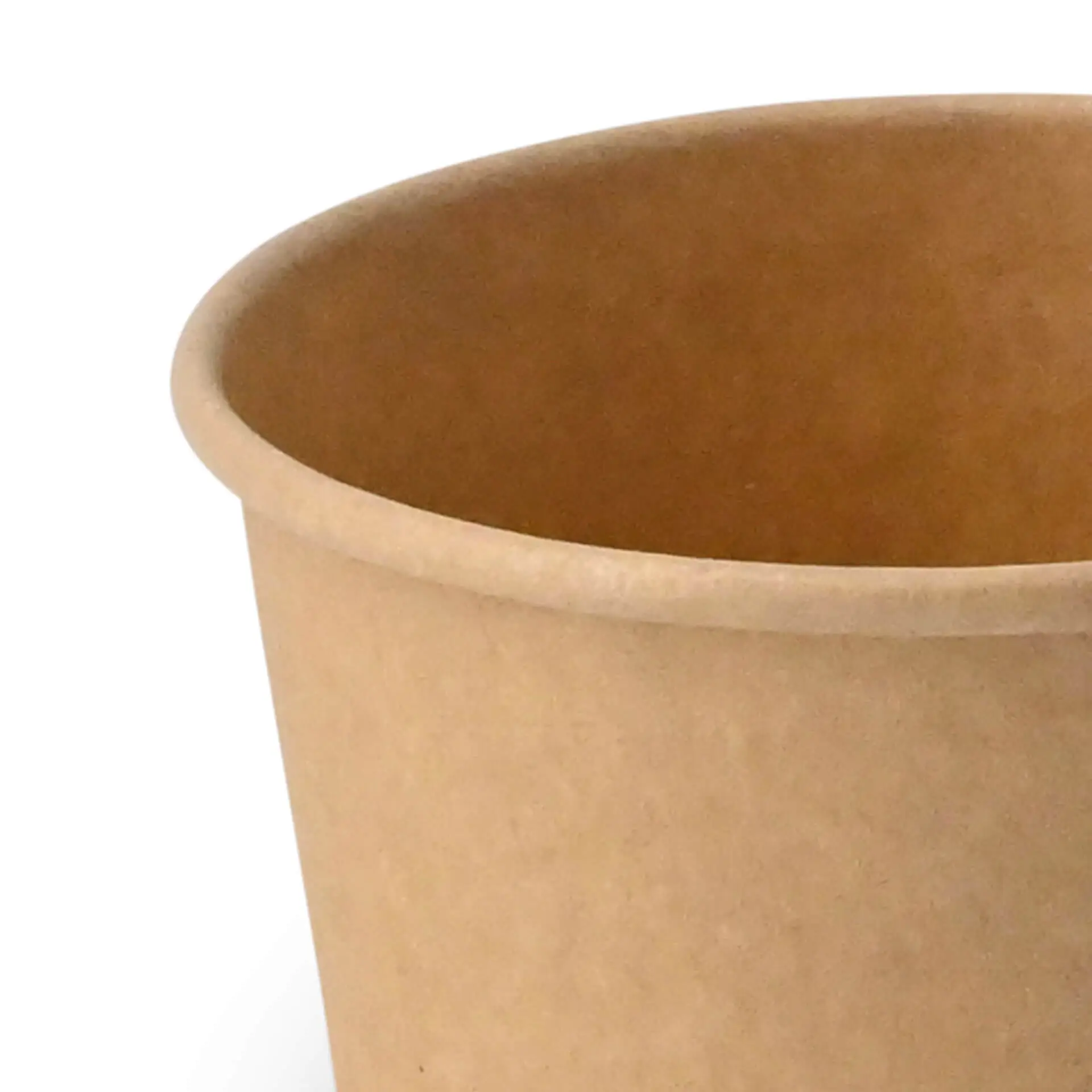 6 oz, max. 7.5 oz Paper Ice Cream Cups S, Ø 92 mm, brown