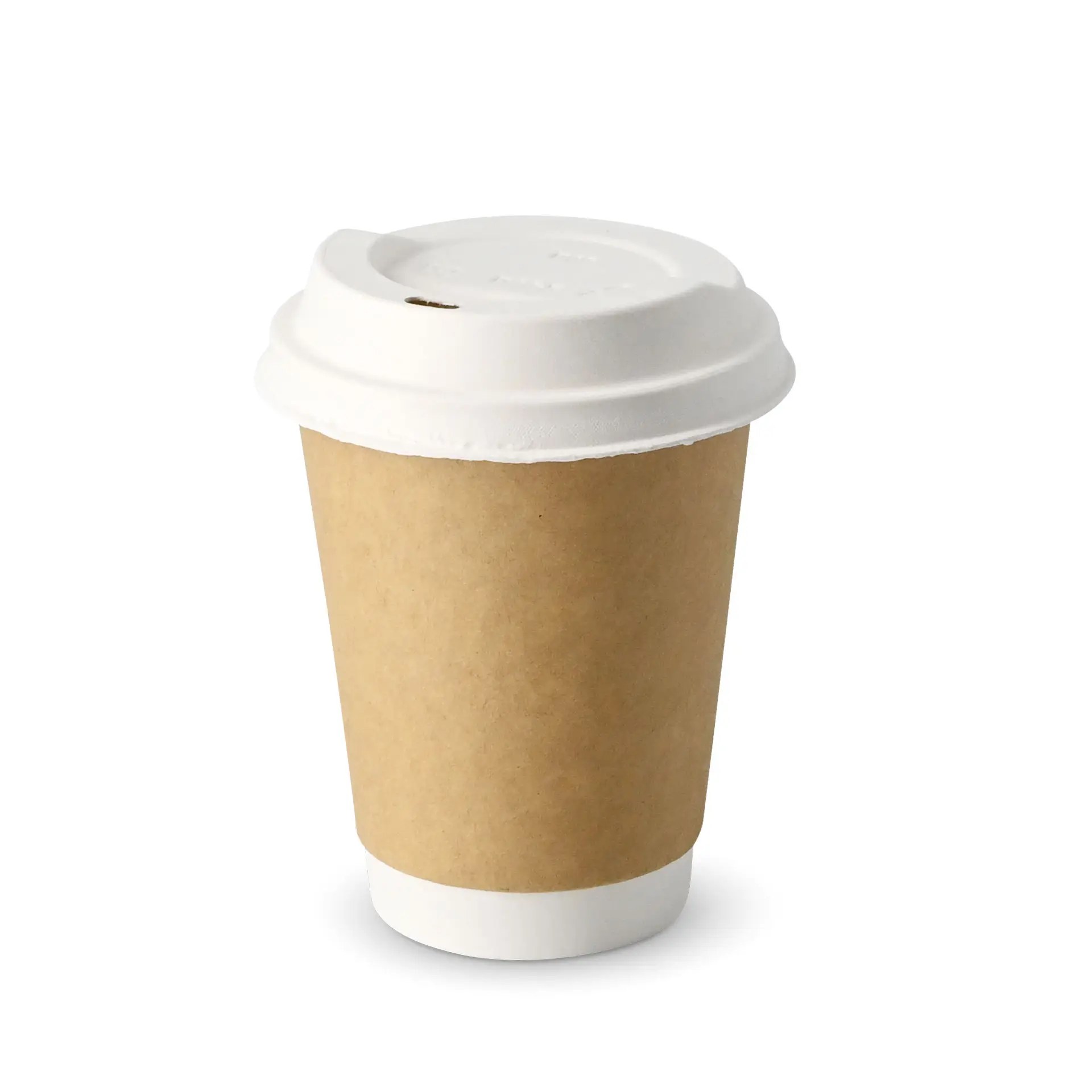 Paper lids Ø 90 mm, white, drinking opening