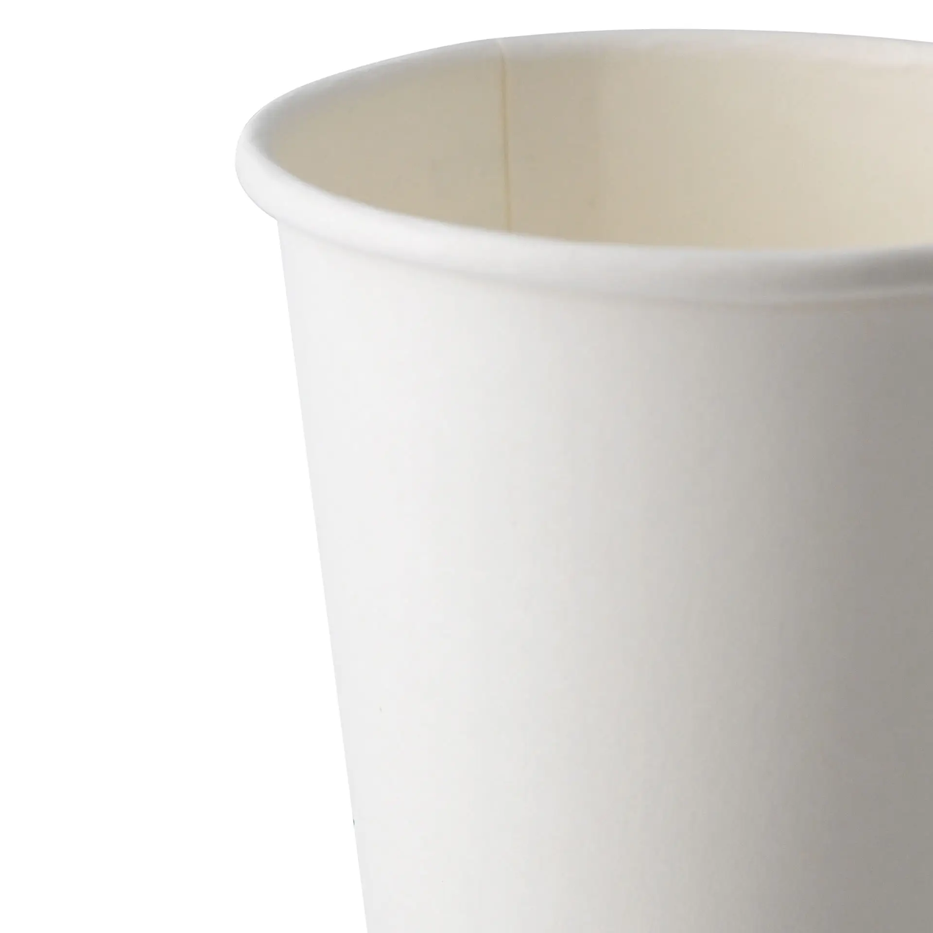 Paper cup 200 ml / 8 oz, Ø 80 mm, single wall, white, PLA-coated